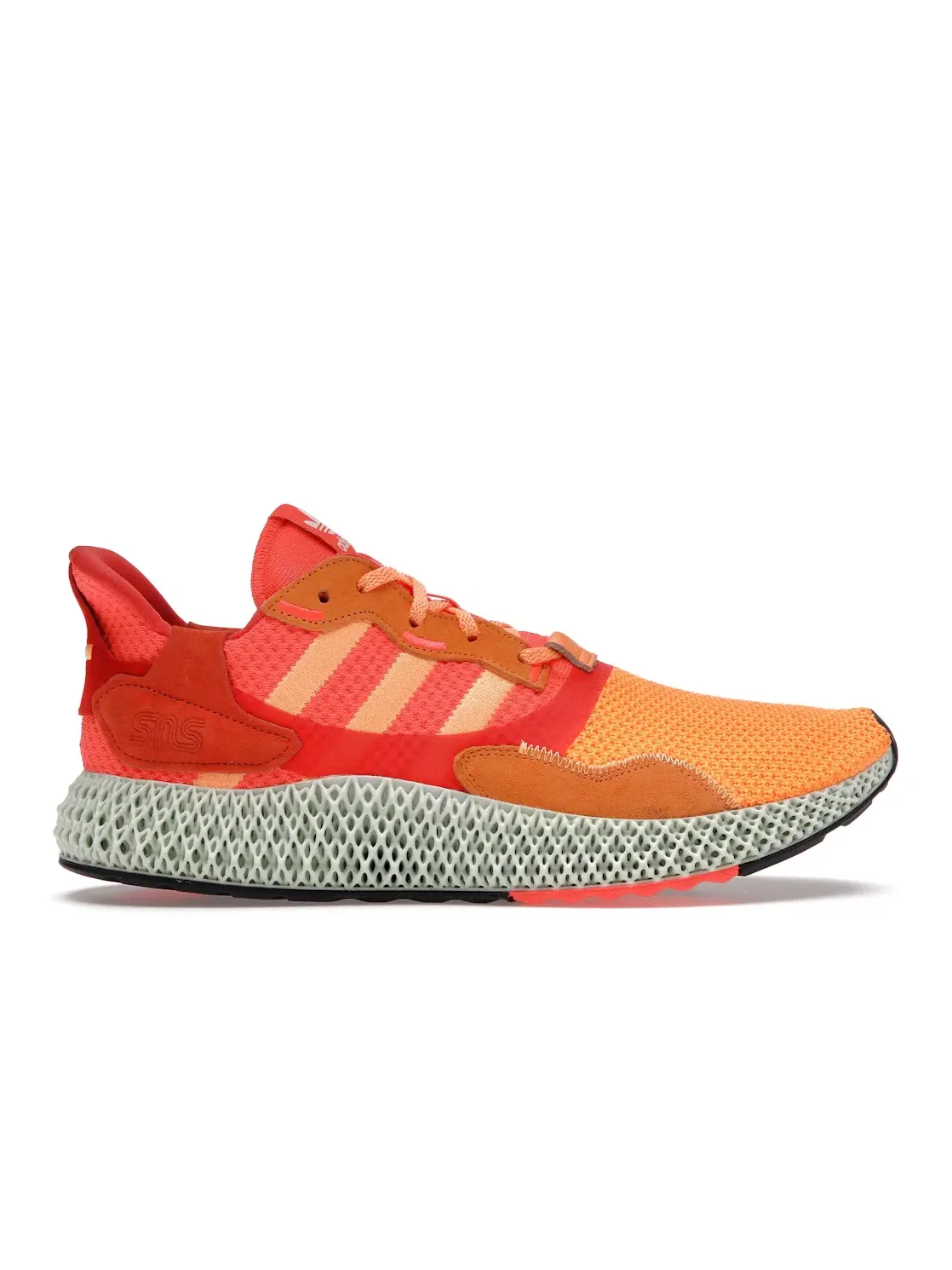 Мужские кроссовки с принтом Adidas ZX 4000 4D — изображение 1 из 4, оранжевый/оранжевый