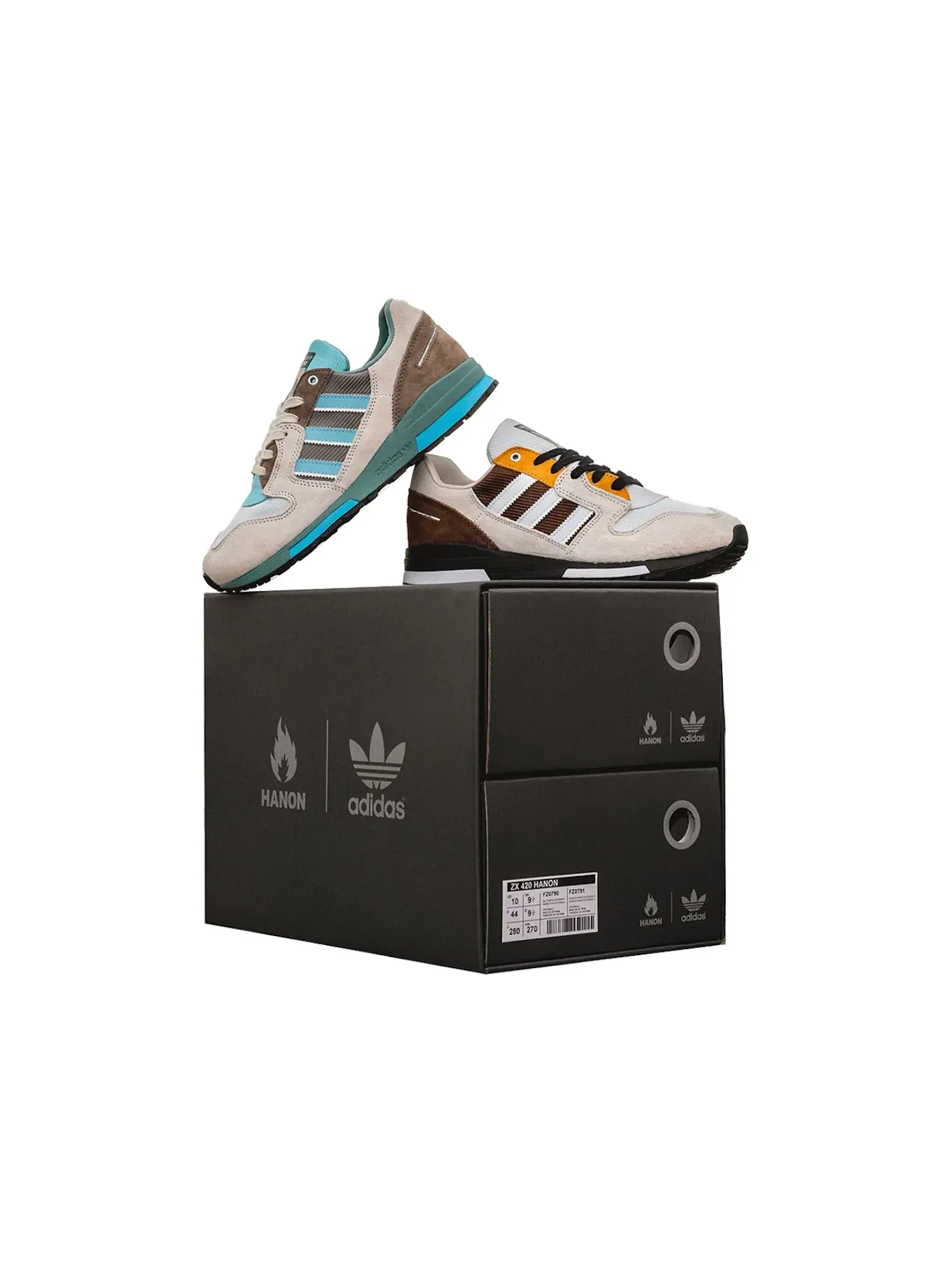 Мужские кроссовки Lifestyle Adidas ZX 420 — изображение 1 из 1, серый/синий