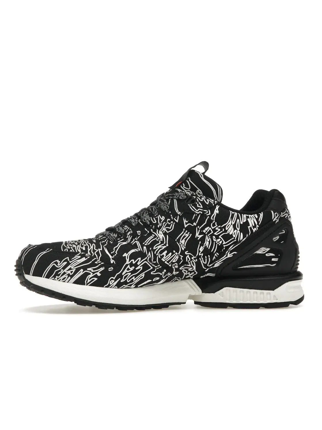 Мужские кроссовки Lifestyle Adidas ZX 5000 Undefeated x Mhi — изображение 3 из 4, черный/белый/оранжевый