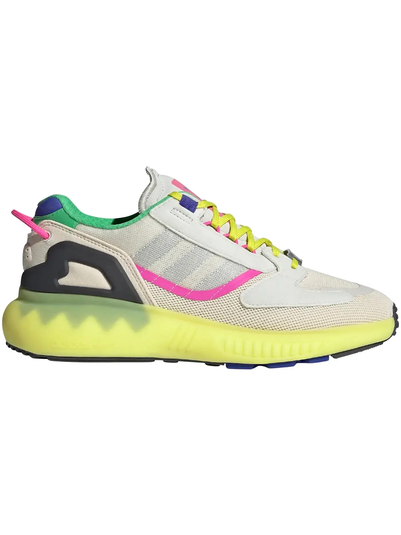 Женские кроссовки Lifestyle Adidas ZX 5K Boost — изображение 1 из 1, белый/белый/желтый
