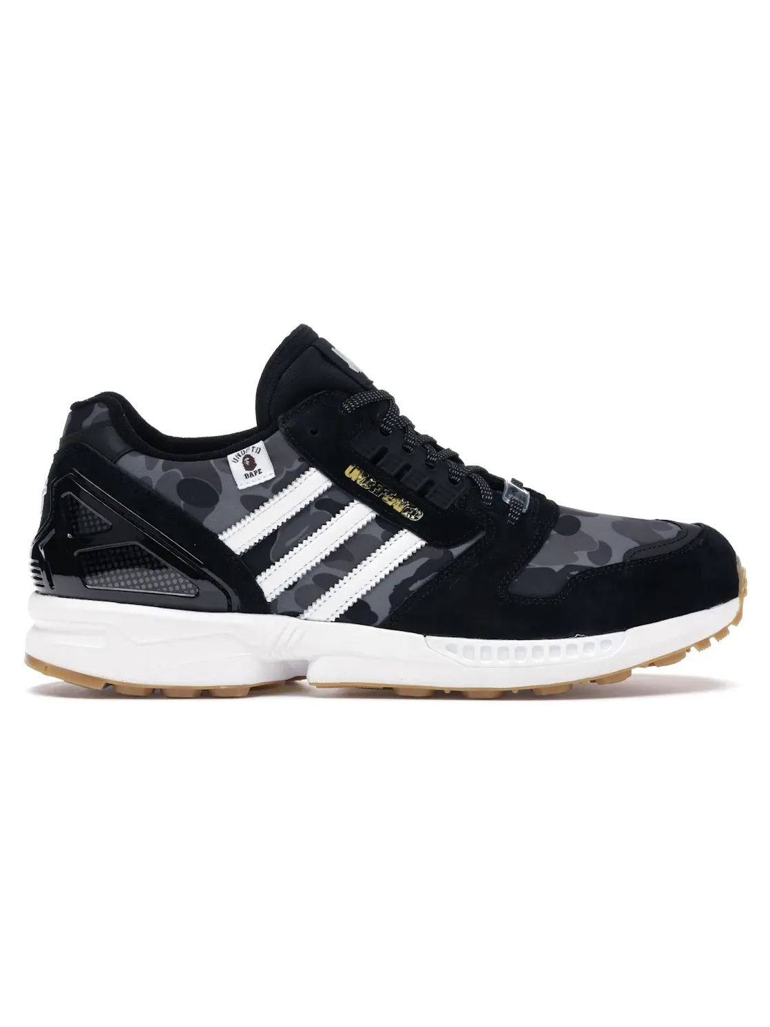 Мужские кроссовки с камуфляжным принтом Adidas ZX 8000 — изображение 1 из 4, черный/черный/белый