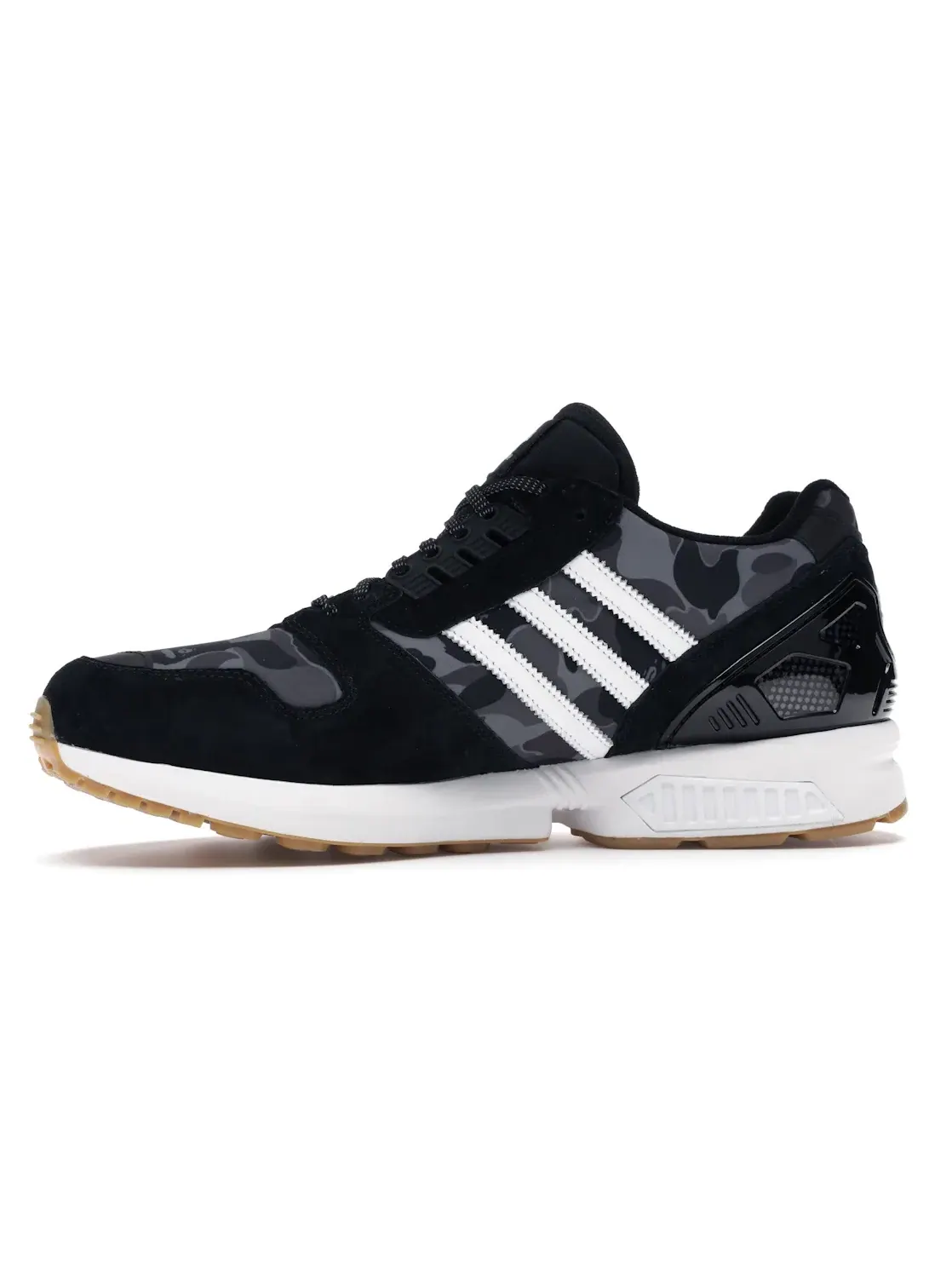 Мужские кроссовки с камуфляжным принтом Adidas ZX 8000 — изображение 3 из 4, черный/черный/белый