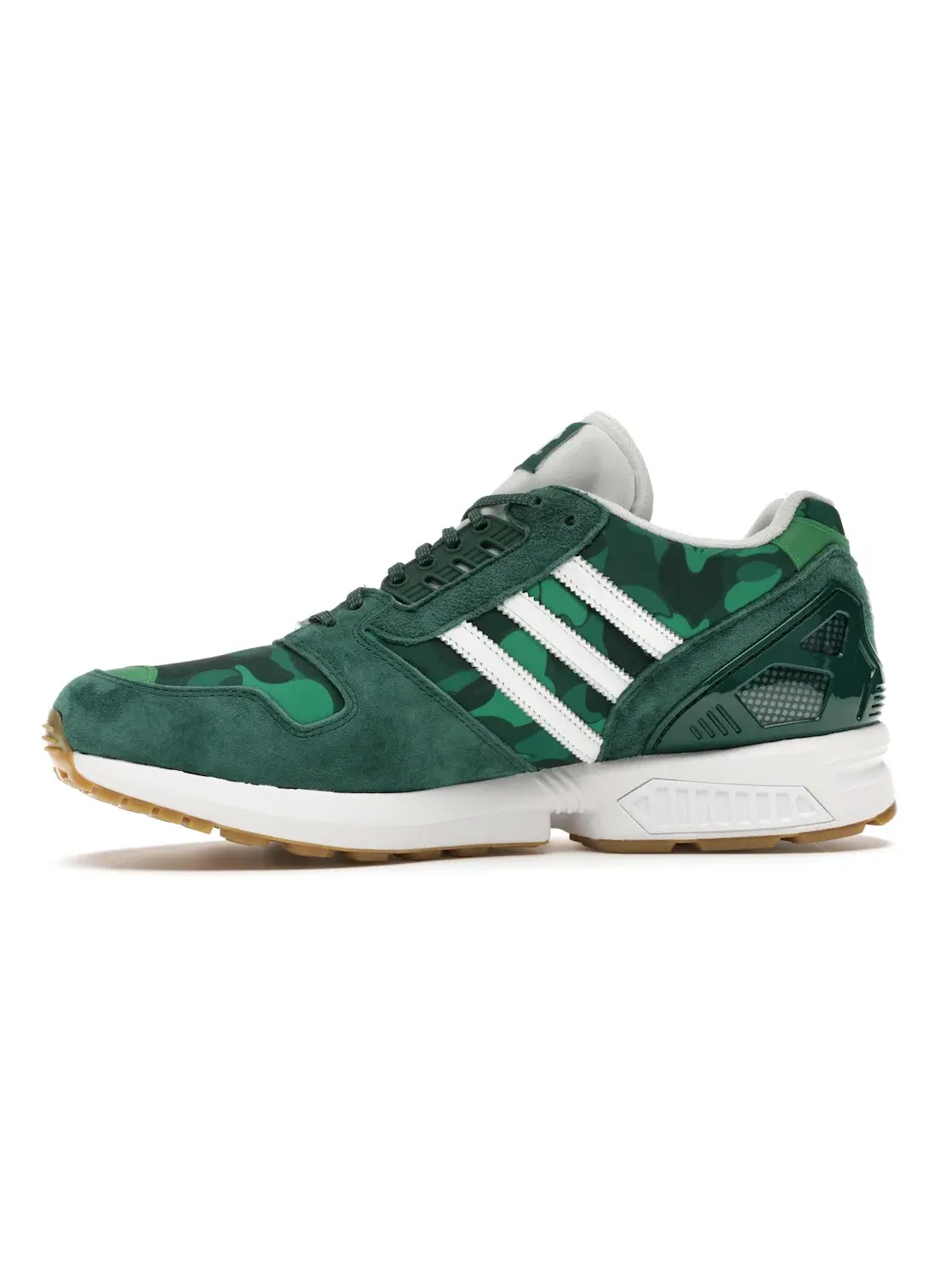 Мужские кроссовки Lifestyle с камуфляжным принтом Adidas ZX 8000 — изображение 3 из 4, зеленый/зеленый/белый