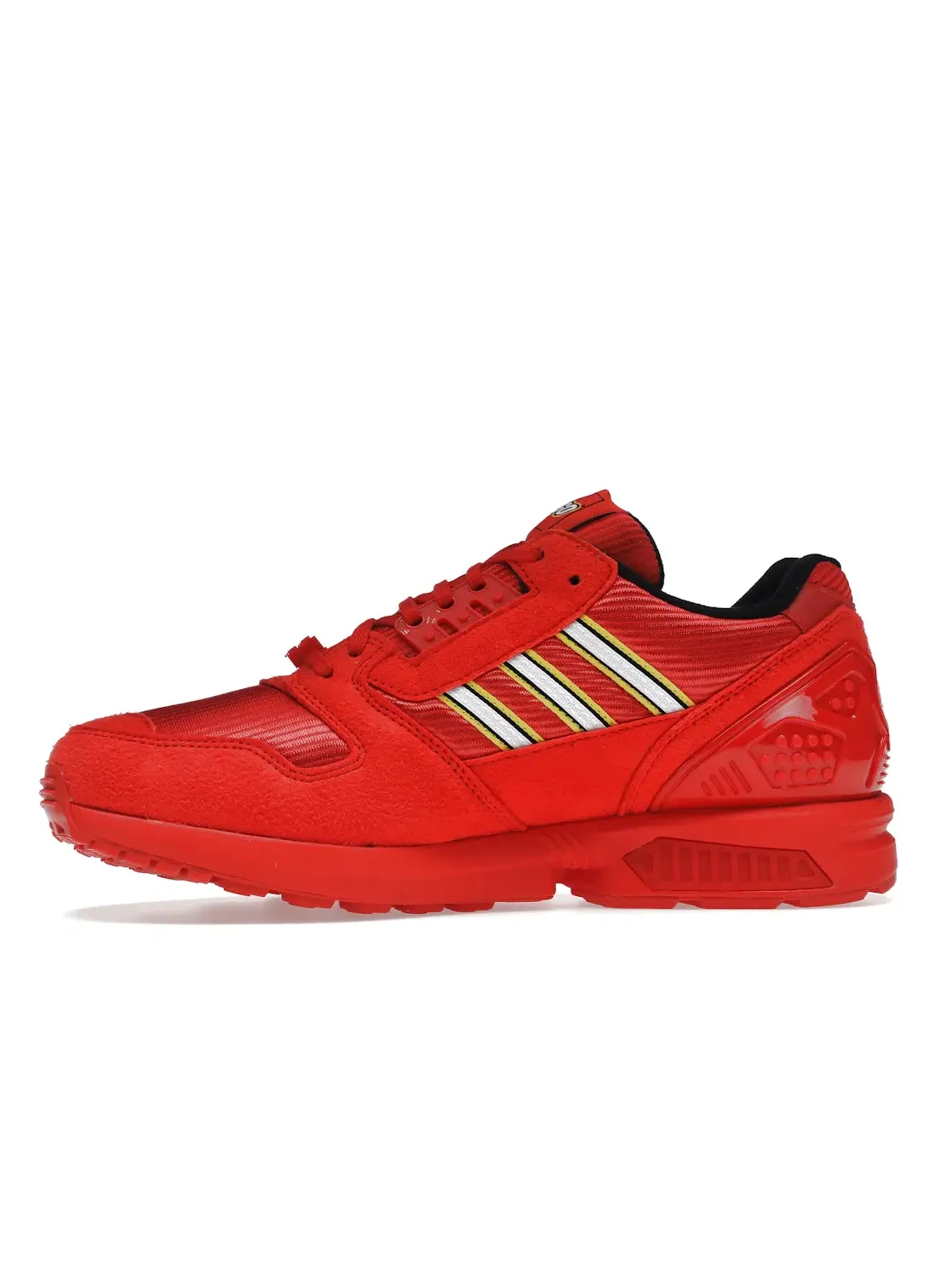 Мужские кроссовки Lifestyle с принтом LEGO Adidas ZX 8000 — изображение 3 из 4, красный/красный/белый