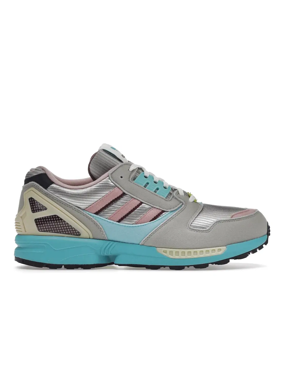 Мужские кроссовки lifestyle с ретро-дизайном Adidas ZX 8000 — изображение 1 из 4, металлик серый//серый