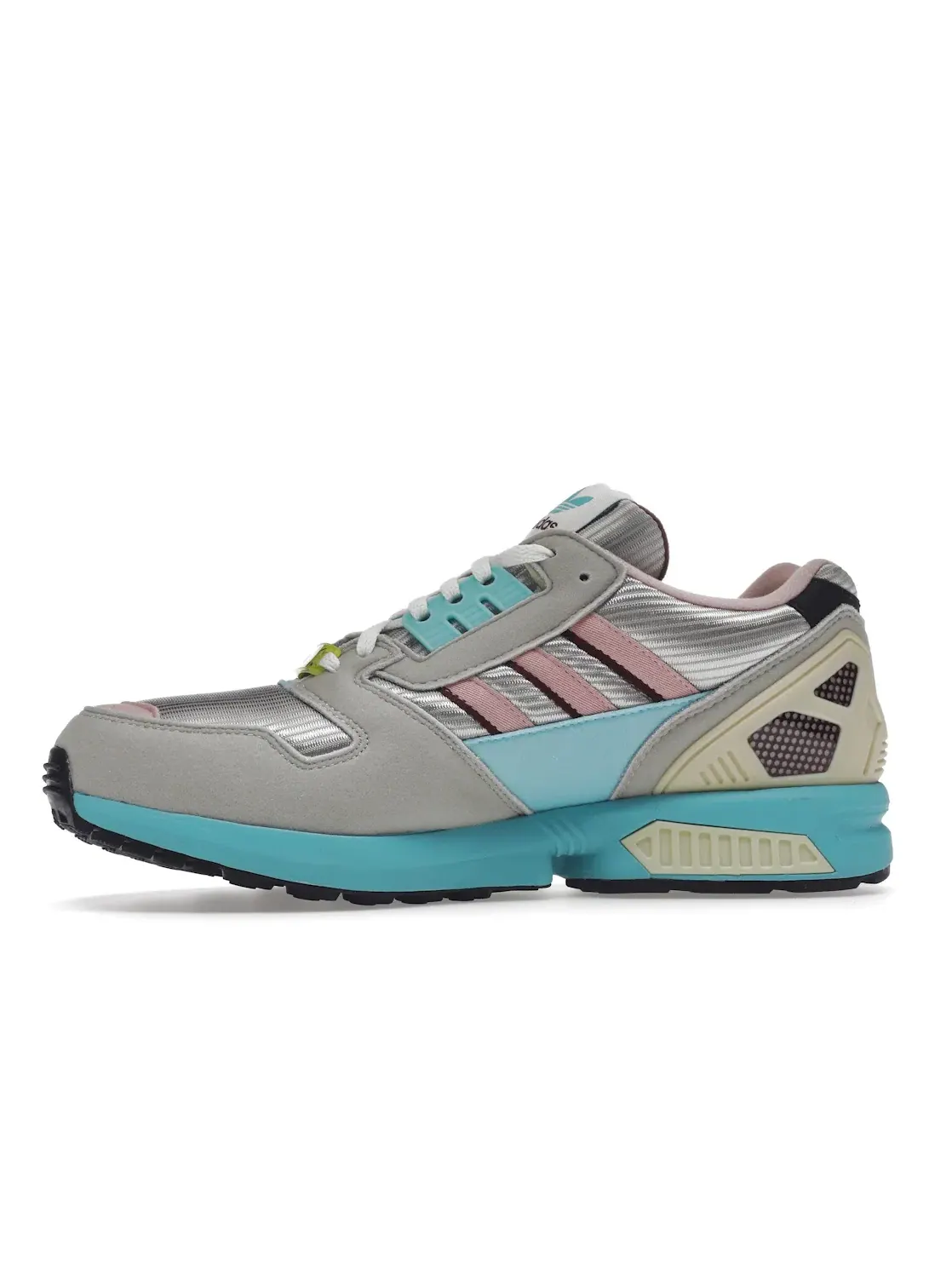 Мужские кроссовки lifestyle с ретро-дизайном Adidas ZX 8000 — изображение 3 из 4, металлик серый//серый