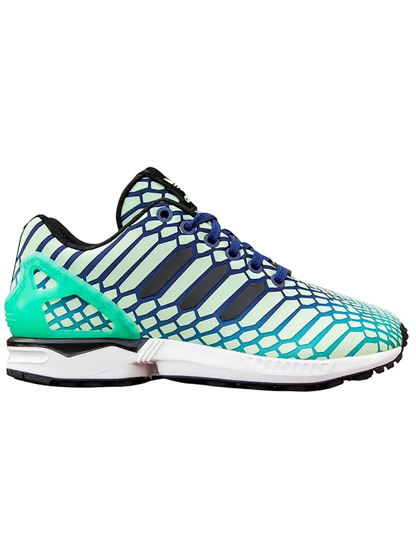 Детские кроссовки Lifestyle с принтом Adidas ZX Flux — изображение 1 из 1, белый