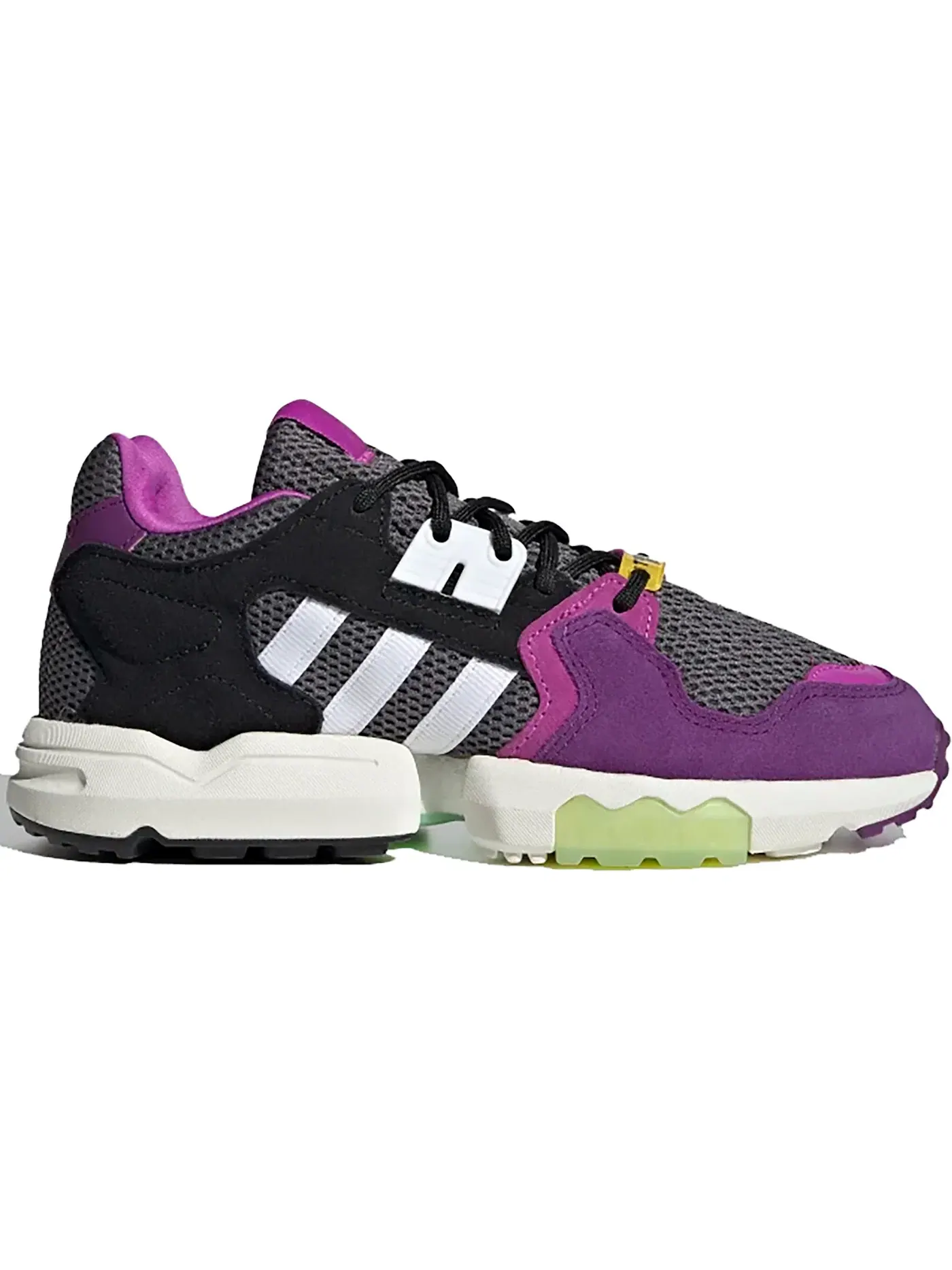Детские кроссовки Lifestyle с принтом Adidas ZX Torsion — изображение 1 из 1, серый/белый/фиолетовый