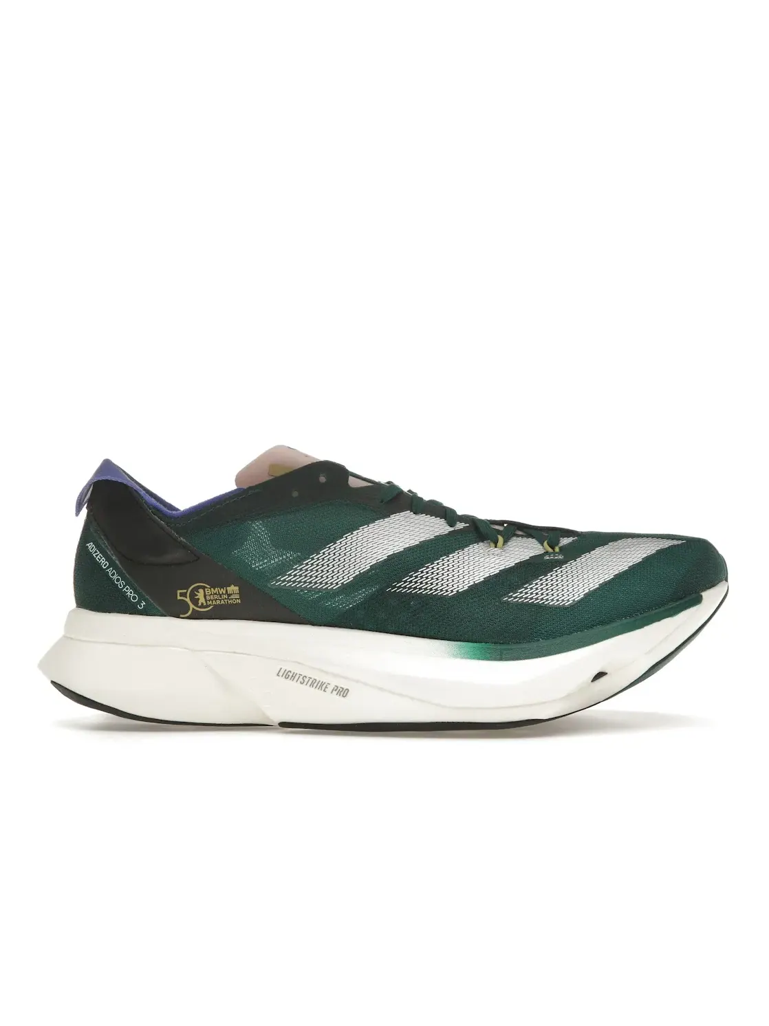 Женские кроссовки для бега adizero Adios Pro 3 Adidas — изображение 1 из 4, зеленый/белый/розовый