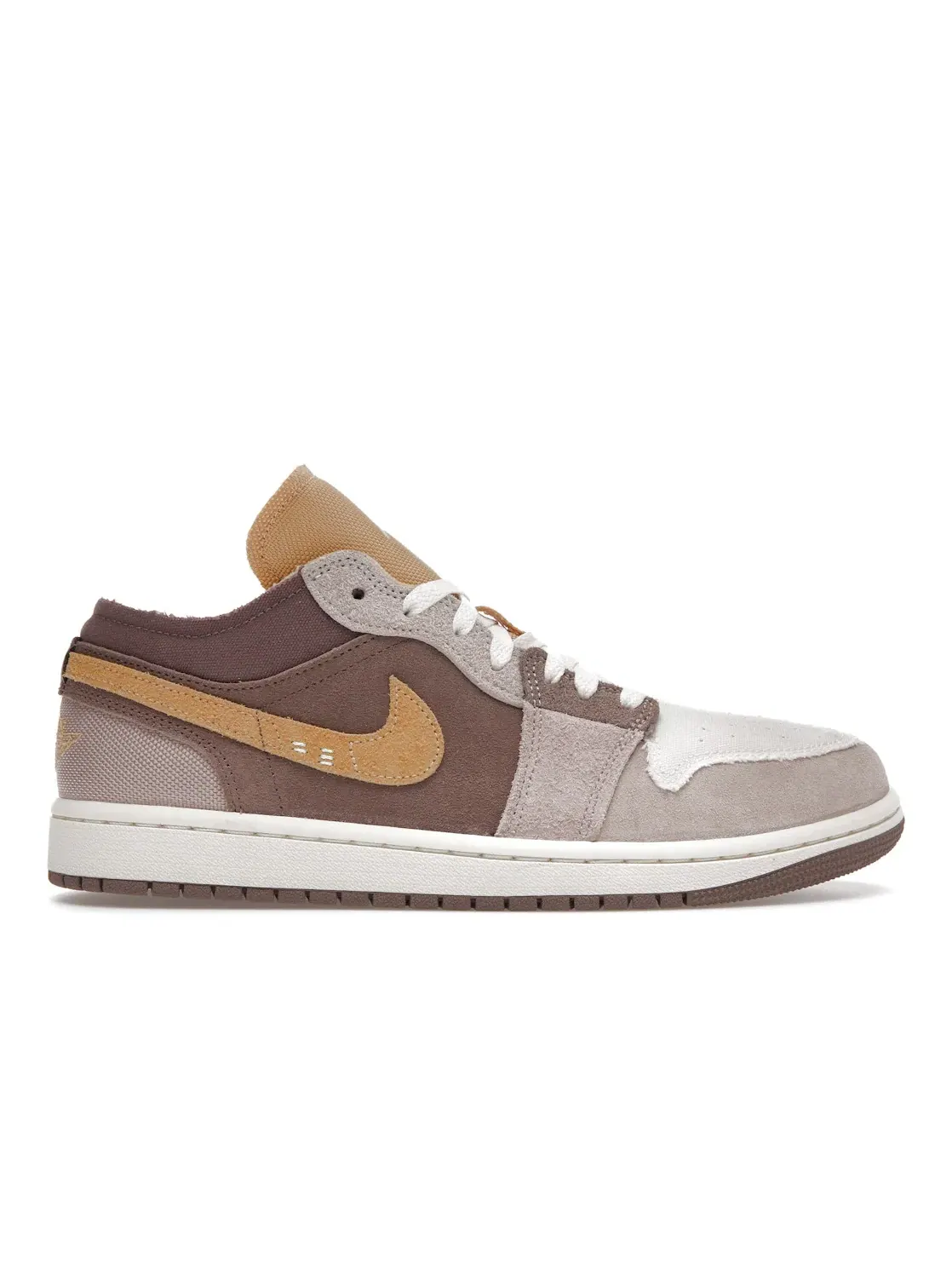 Мужские кроссовки Lifestyle с принтом Jordan 1 Low SE Craft Jordan — изображение 1 из 4, золотистый