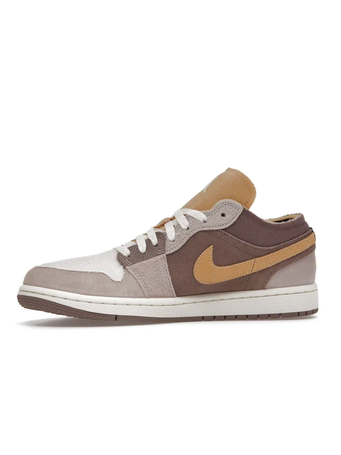 Мужские кроссовки Lifestyle с принтом Jordan 1 Low SE Craft Jordan — изображение 3 из 4, золотистый