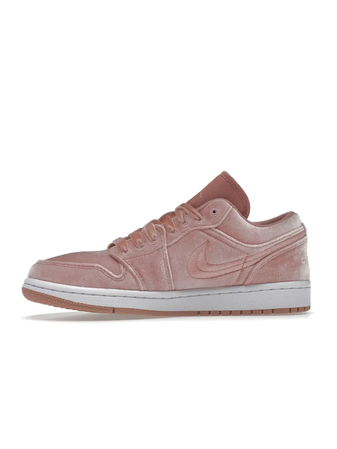 Женские кроссовки с бархатистым верхом Air Jordan 1 Low SE Jordan — изображение 3 из 4, розовый/белый/розовый