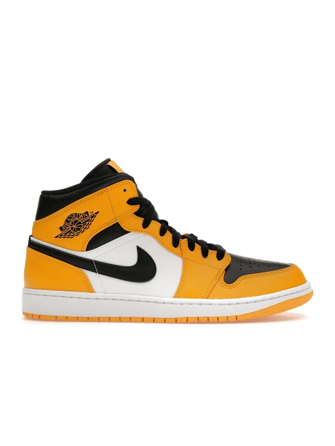 Мужские кроссовки с цветовой блокировкой Jordan 1 Mid Jordan — изображение 1 из 4, белый-черный
