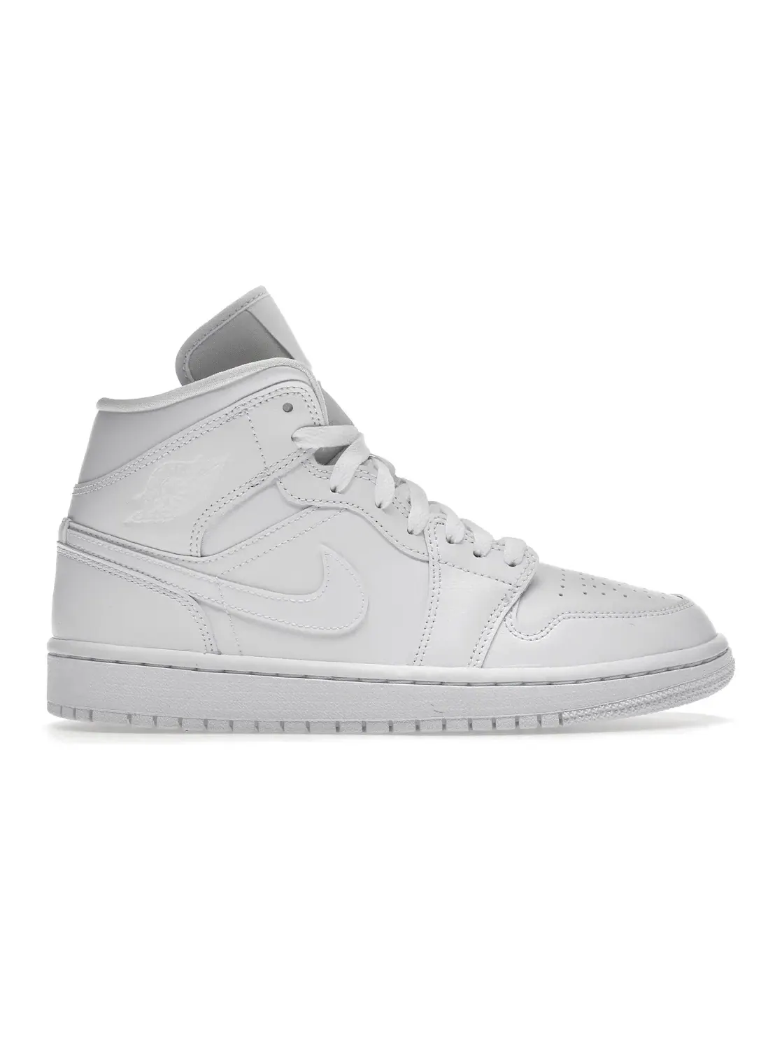 Женские кроссовки Lifestyle с перфорацией Air Jordan Mid Jordan — изображение 1 из 4, белый/белый/белый