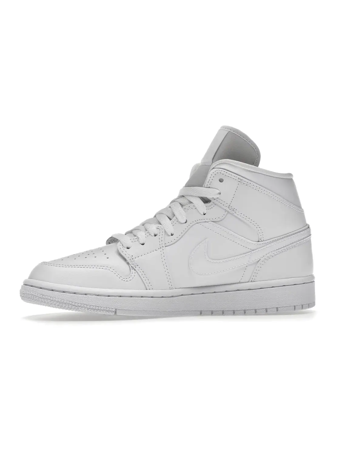 Женские кроссовки Lifestyle с перфорацией Air Jordan Mid Jordan — изображение 3 из 4, белый/белый/белый