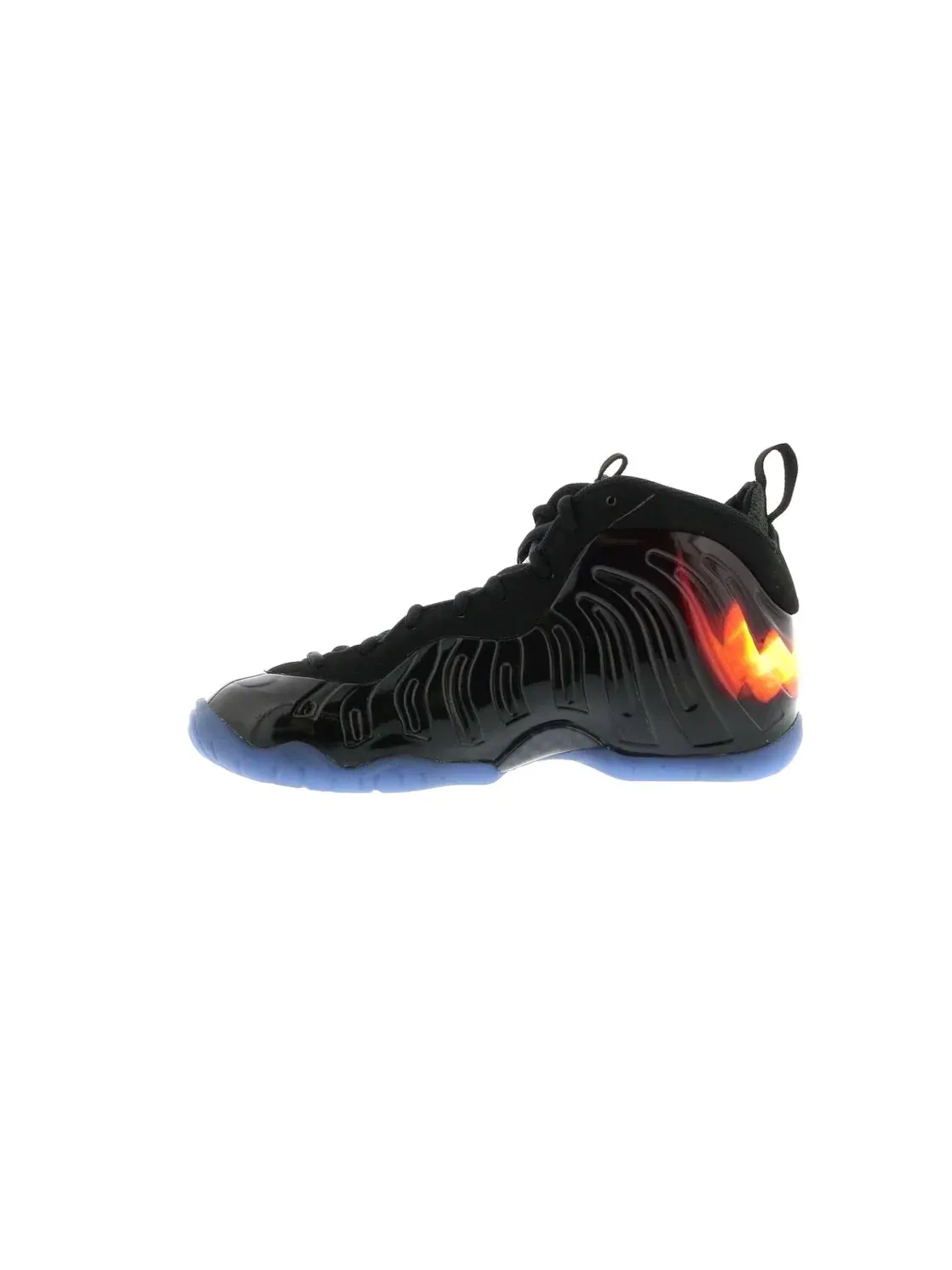 Детские кроссовки Lifestyle без шнурков Nike Air Foamposite One — изображение 3 из 4, черный/оранжевый-белый