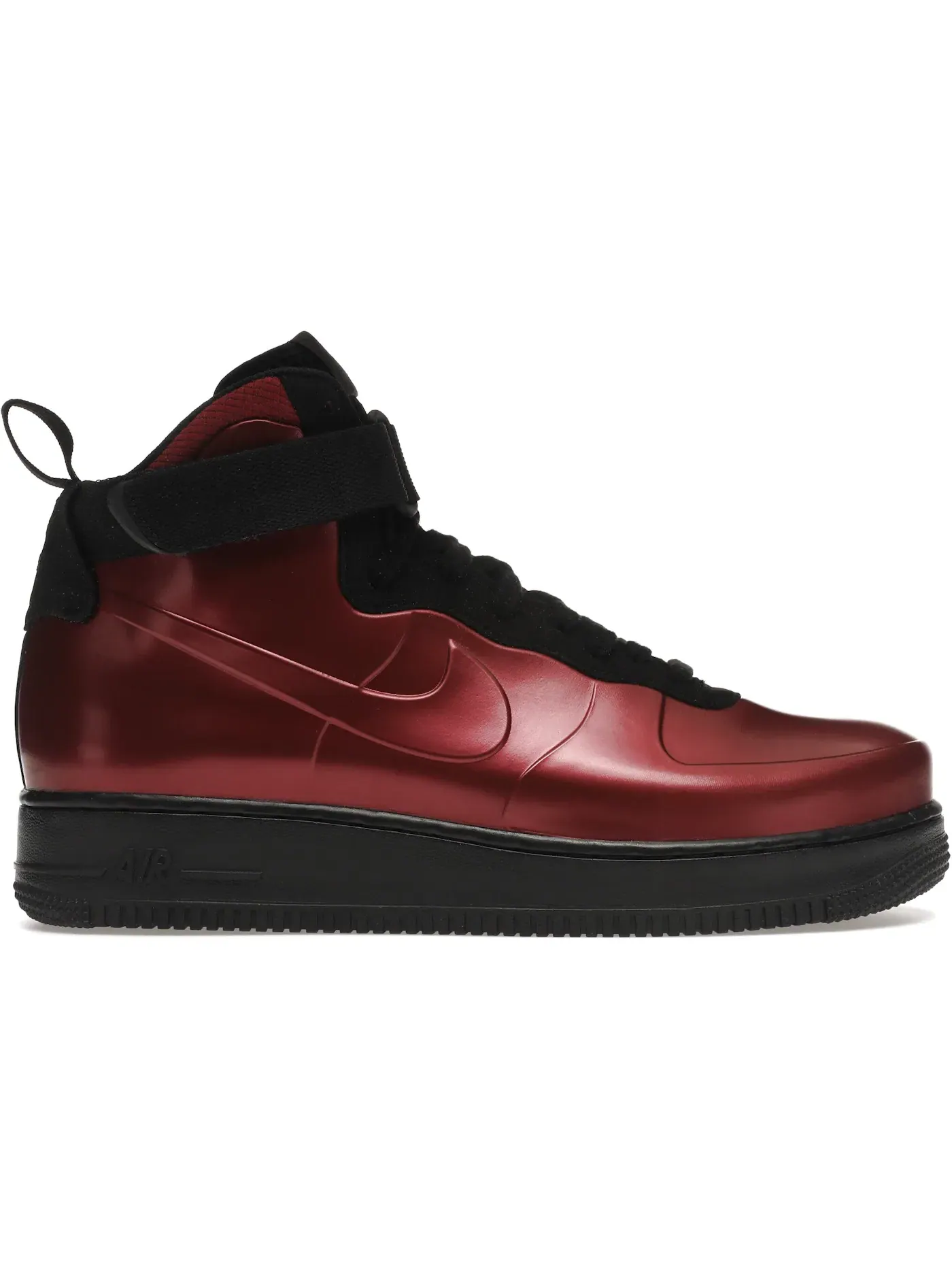 Мужские кроссовки Lifestyle Air Force 1 High Foamposite Cup Nike — изображение 1 из 1, красный/черный