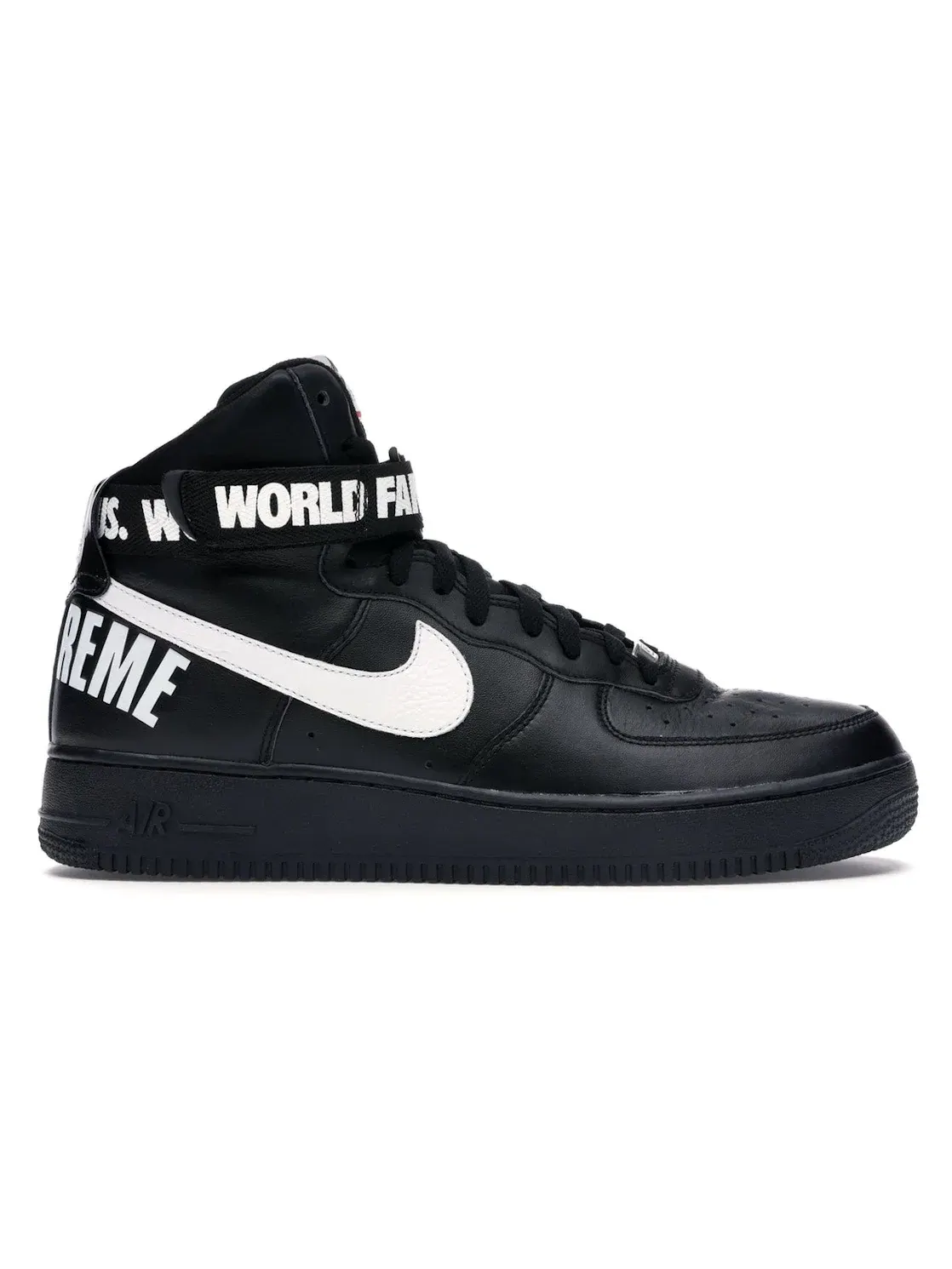Мужские кроссовки Nike Air Force 1 High Supreme World Famous Black — изображение 1 из 4, черный/белый
