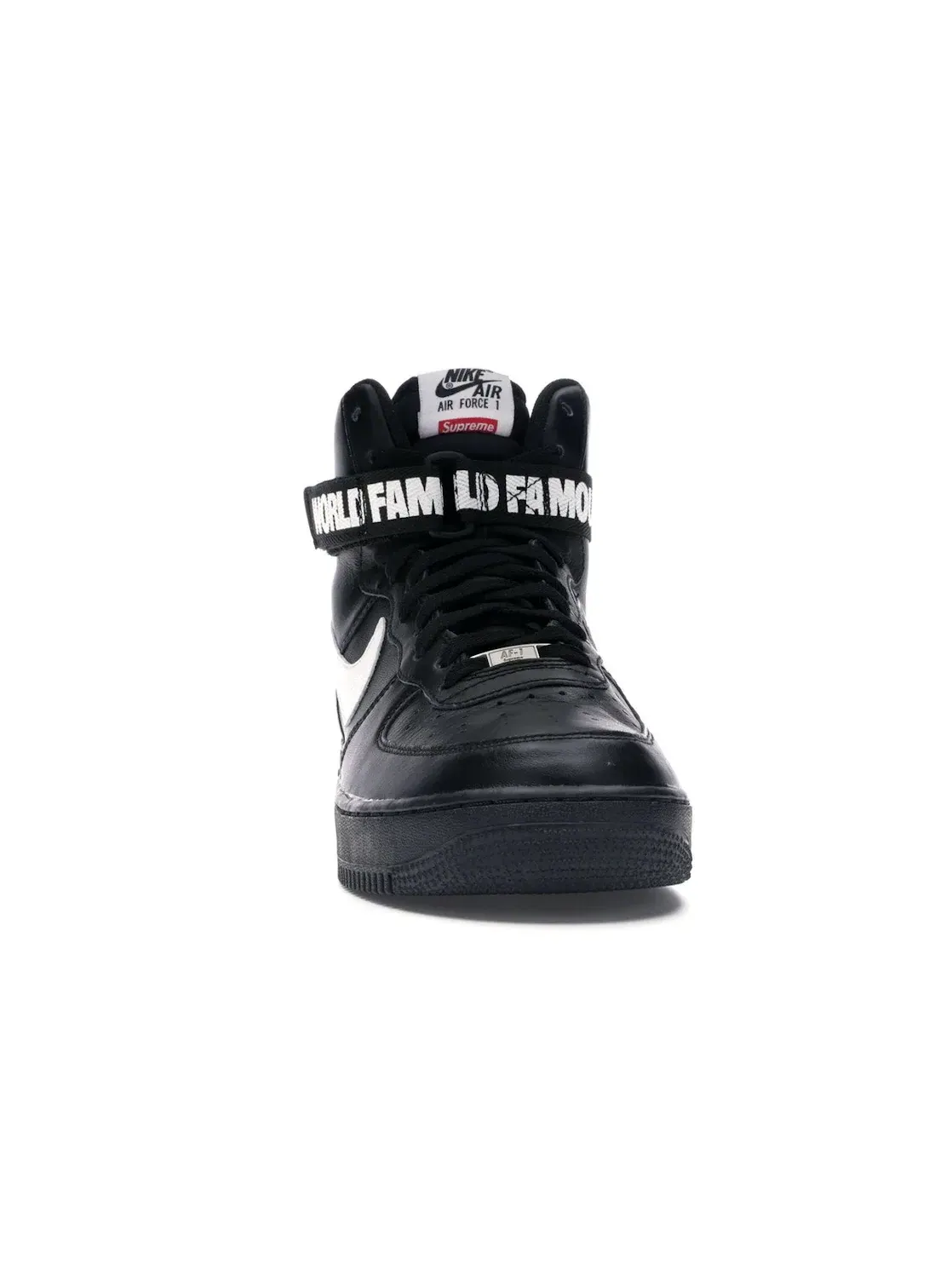 Мужские кроссовки Nike Air Force 1 High Supreme World Famous Black — изображение 2 из 4, черный/белый