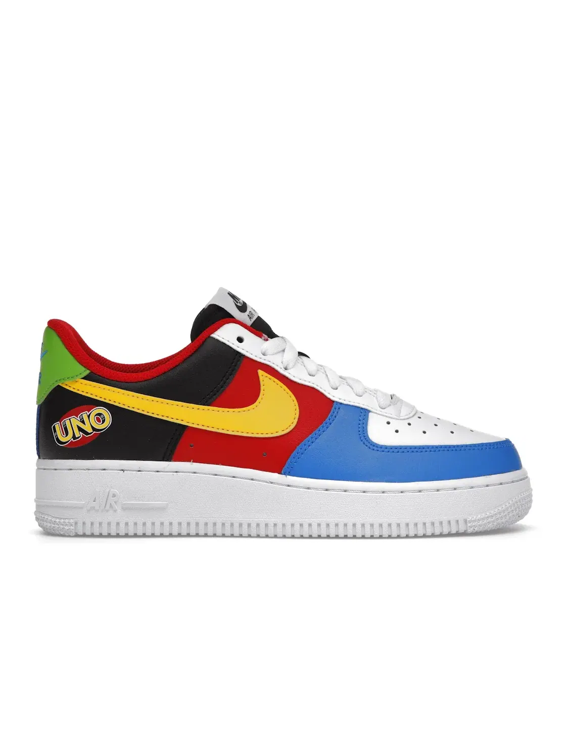 Мужские кроссовки с принтом Nike Air Force 1 Low '07 QS — изображение 1 из 4, белый/желтый-красный