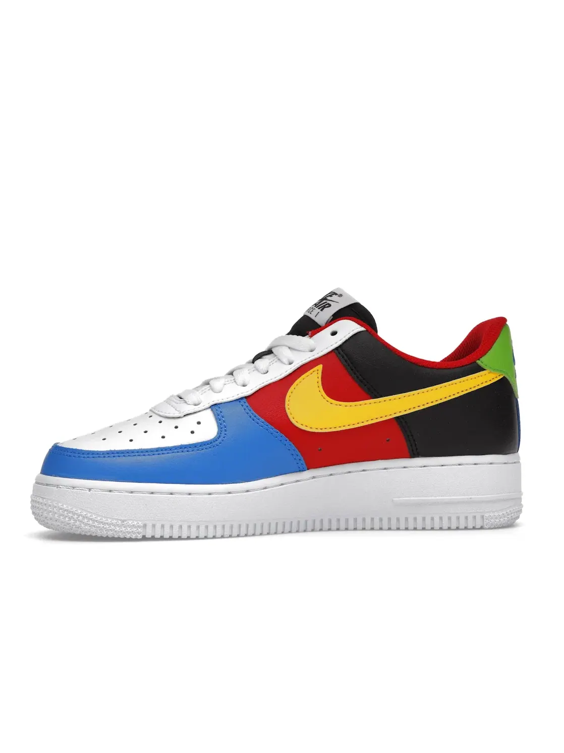 Мужские кроссовки с принтом Nike Air Force 1 Low '07 QS — изображение 3 из 4, белый/желтый-красный
