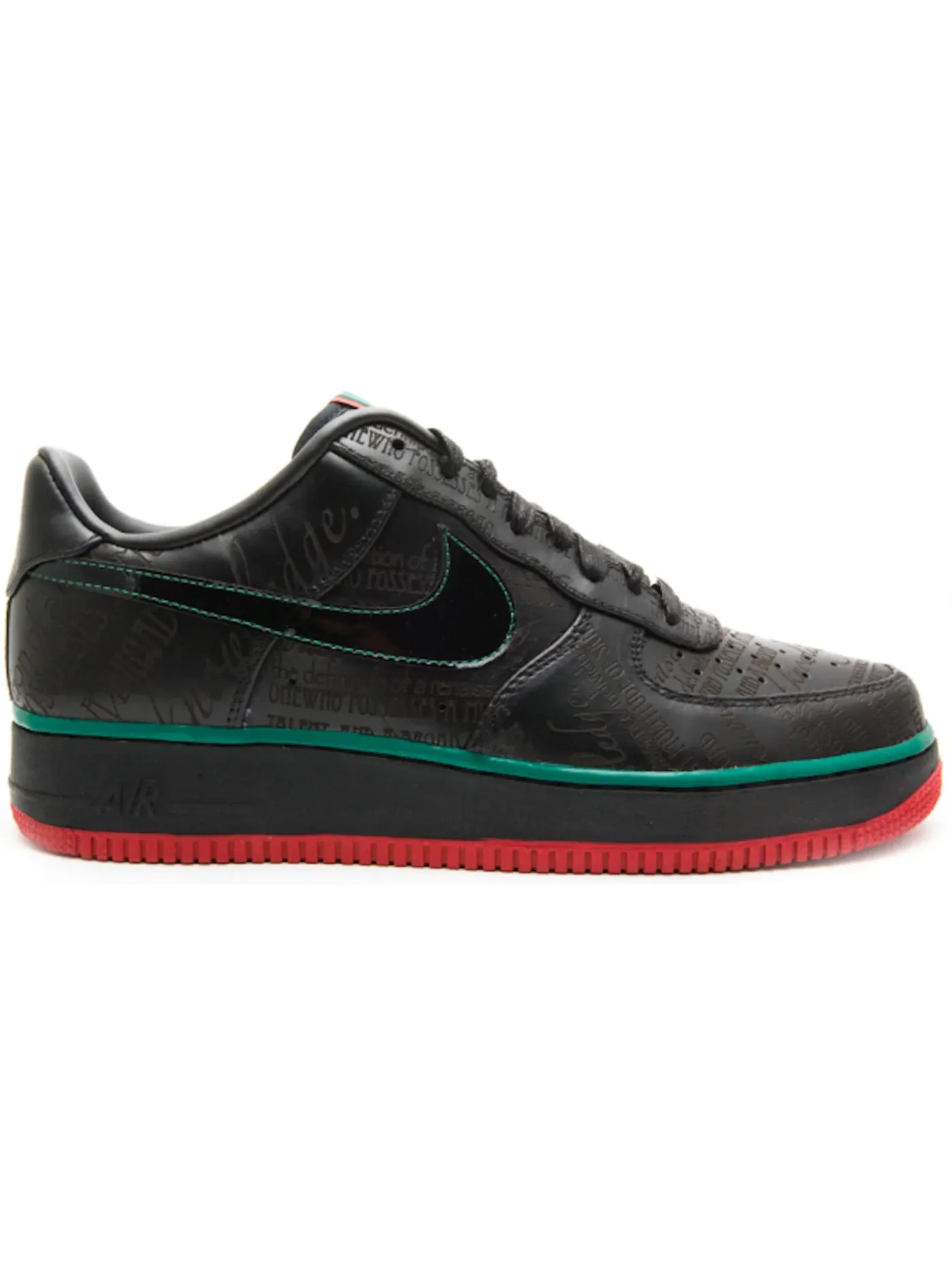 Мужские кроссовки Lifestyle Nike Air Force 1 Low — изображение 1 из 1, черный/черный-красный