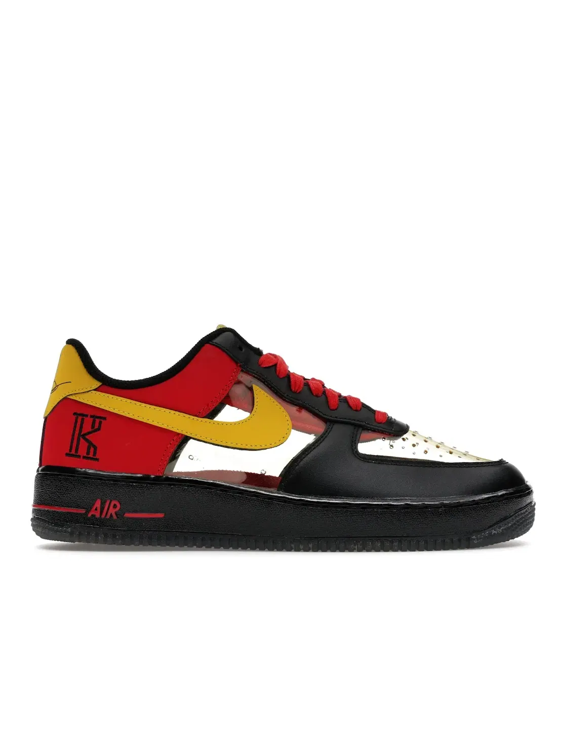 Мужские кроссовки Lifestyle Nike Air Force 1 Low — изображение 1 из 4, черный/желтый-красный