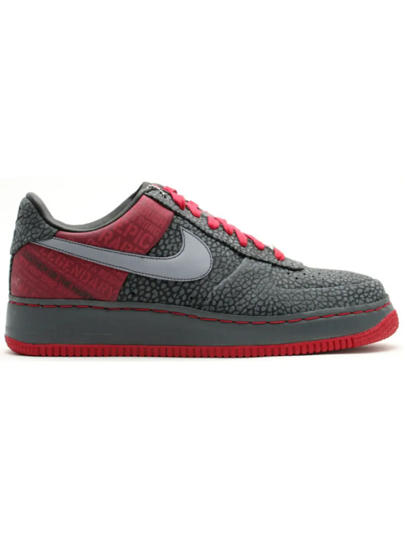 Мужские кроссовки Lifestyle Nike Air Force 1 Low — изображение 1 из 1, черный/-красный