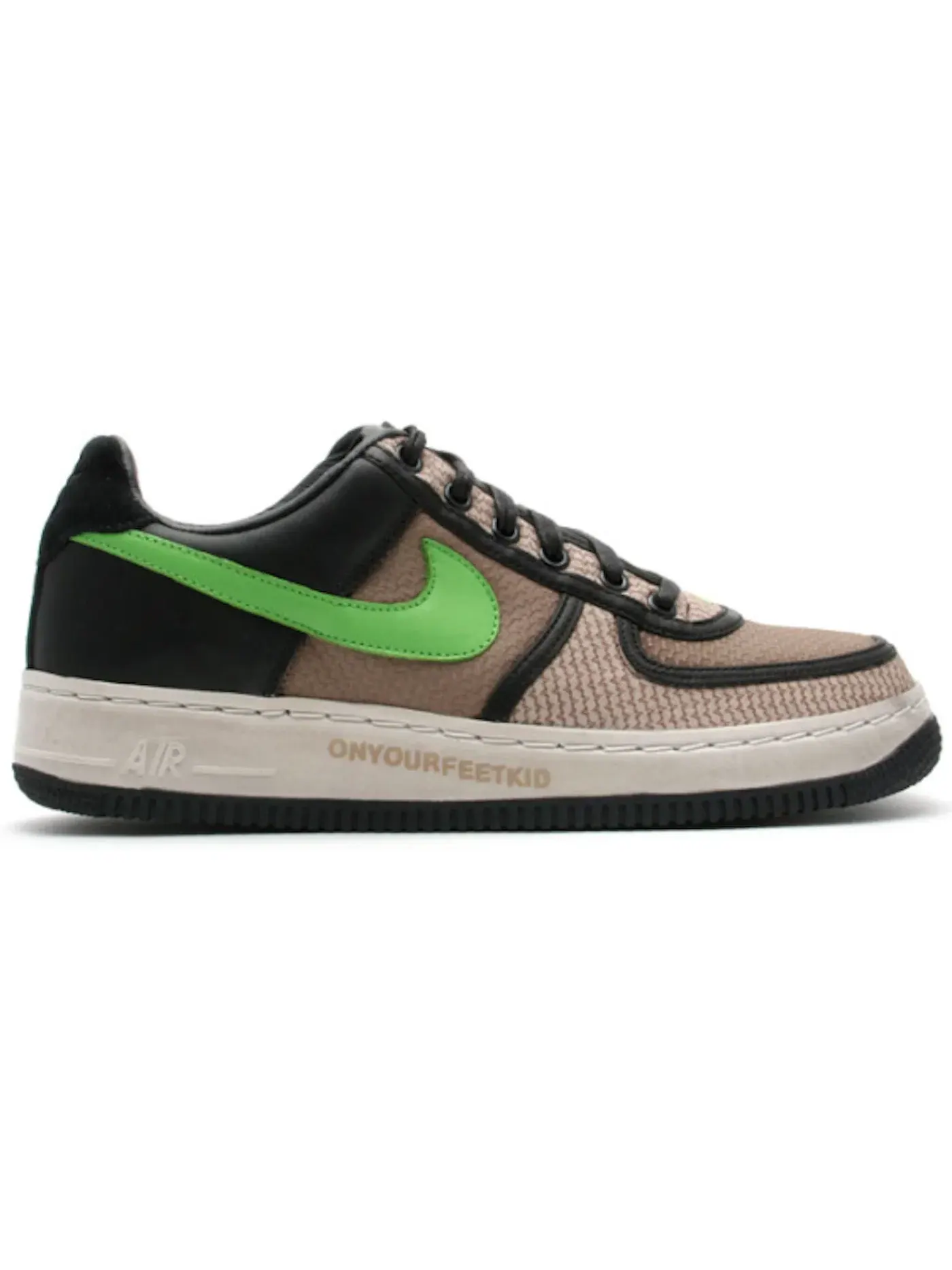 Мужские кроссовки Lifestyle Nike Air Force 1 Low — изображение 1 из 1, черный/зеленый