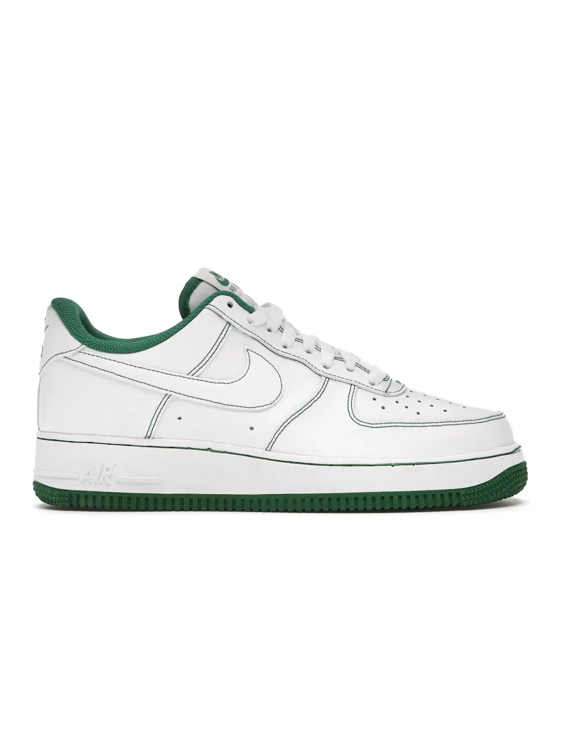 Мужские кроссовки Lifestyle с атласным верхом Nike Air Force 1 Low — изображение 1 из 4, белый/белый-зеленый