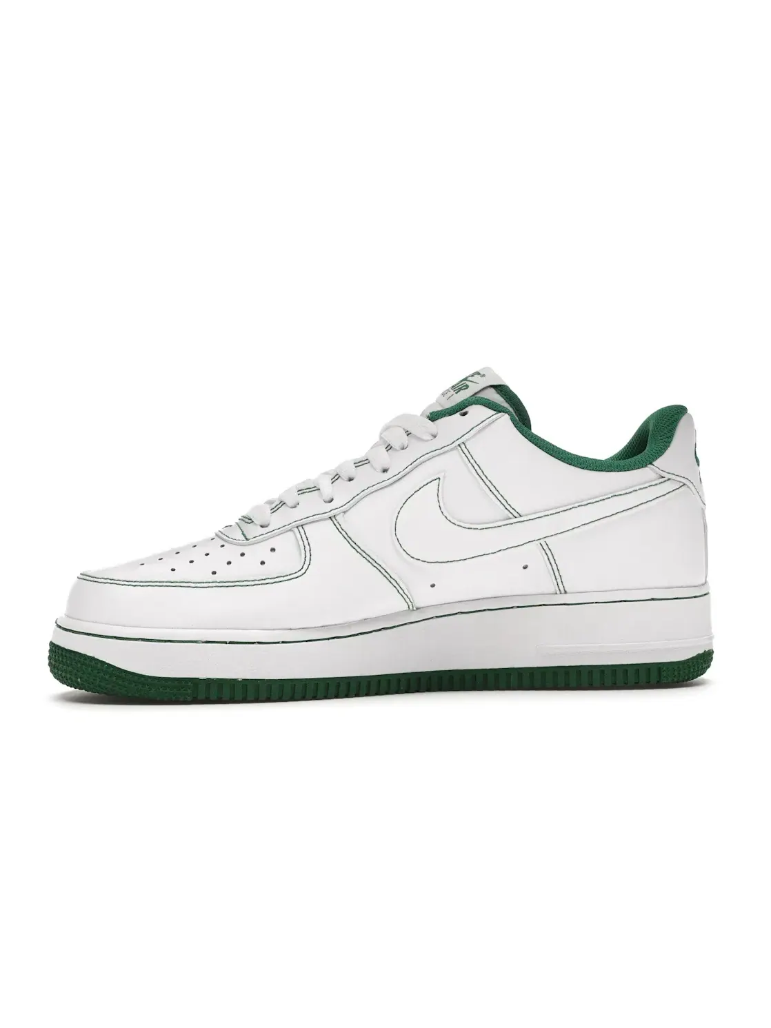 Мужские кроссовки Lifestyle с атласным верхом Nike Air Force 1 Low — изображение 3 из 4, белый/белый-зеленый