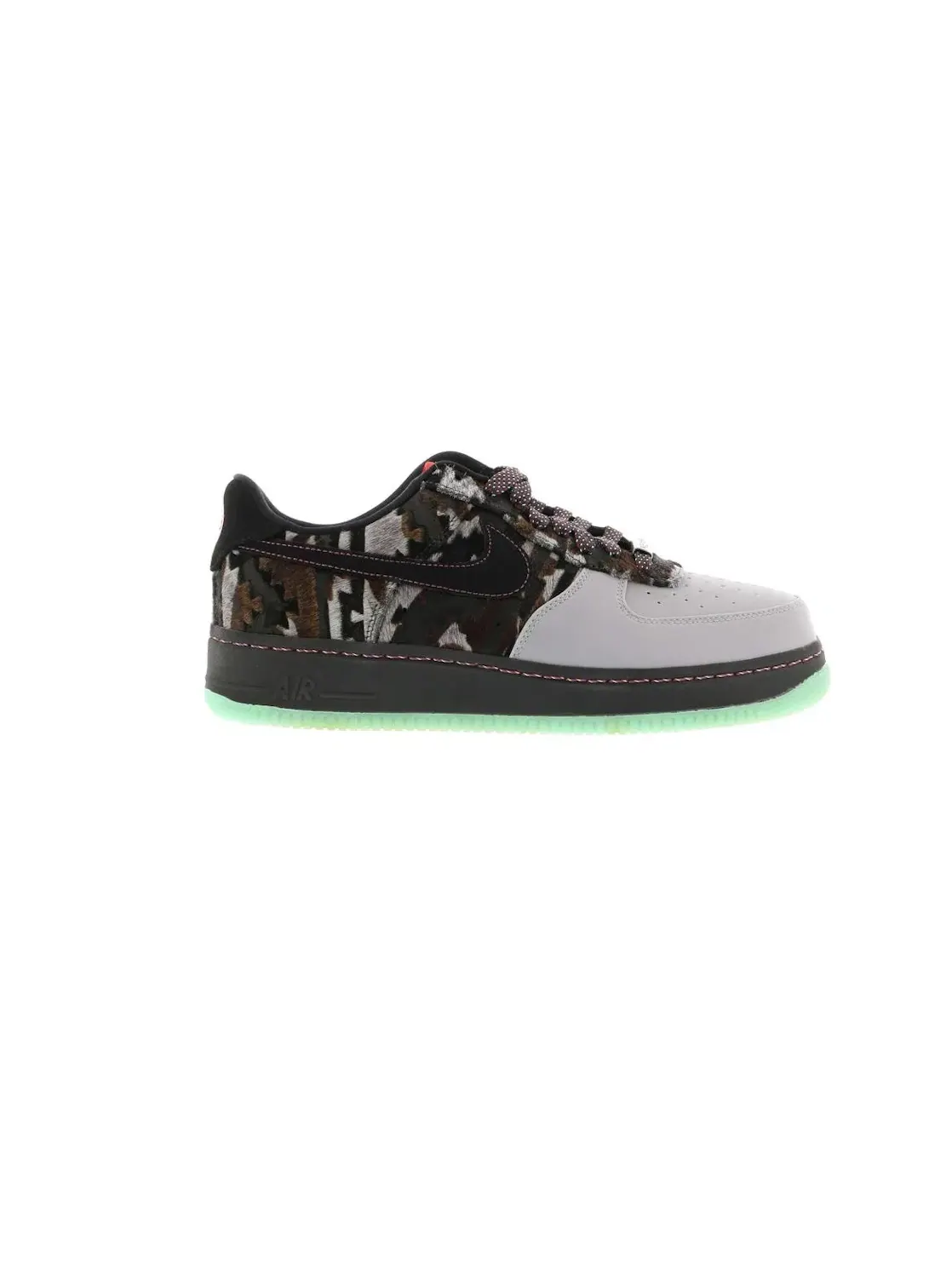 Мужские кроссовки Lifestyle Nike Air Force 1 Low — изображение 1 из 4, серый/черный--зеленый