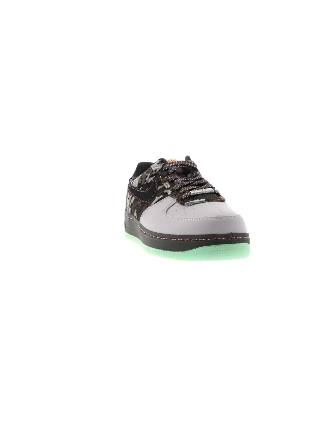 Мужские кроссовки Lifestyle Nike Air Force 1 Low — изображение 2 из 4, серый/черный--зеленый