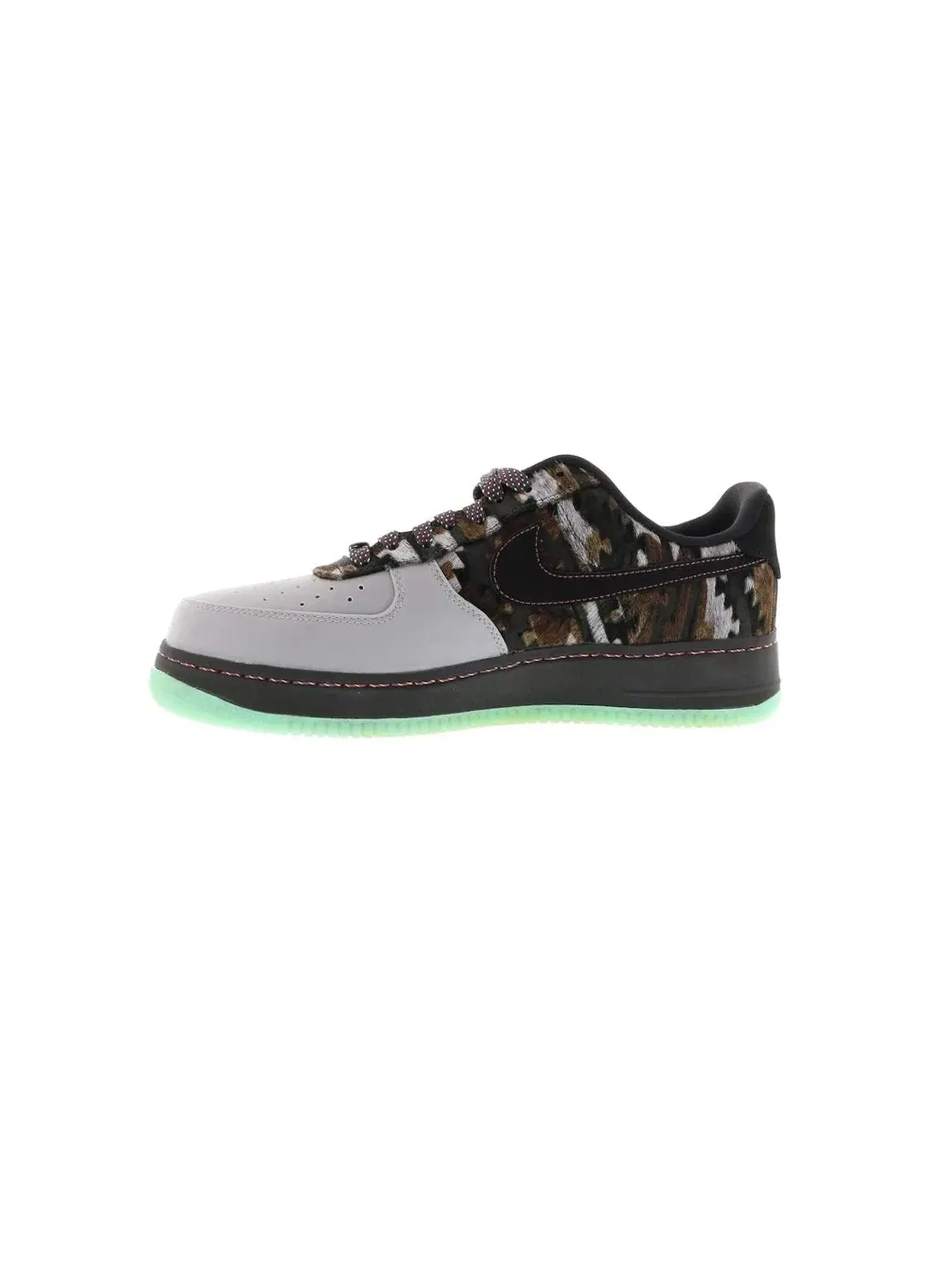 Мужские кроссовки Lifestyle Nike Air Force 1 Low — изображение 3 из 4, серый/черный--зеленый