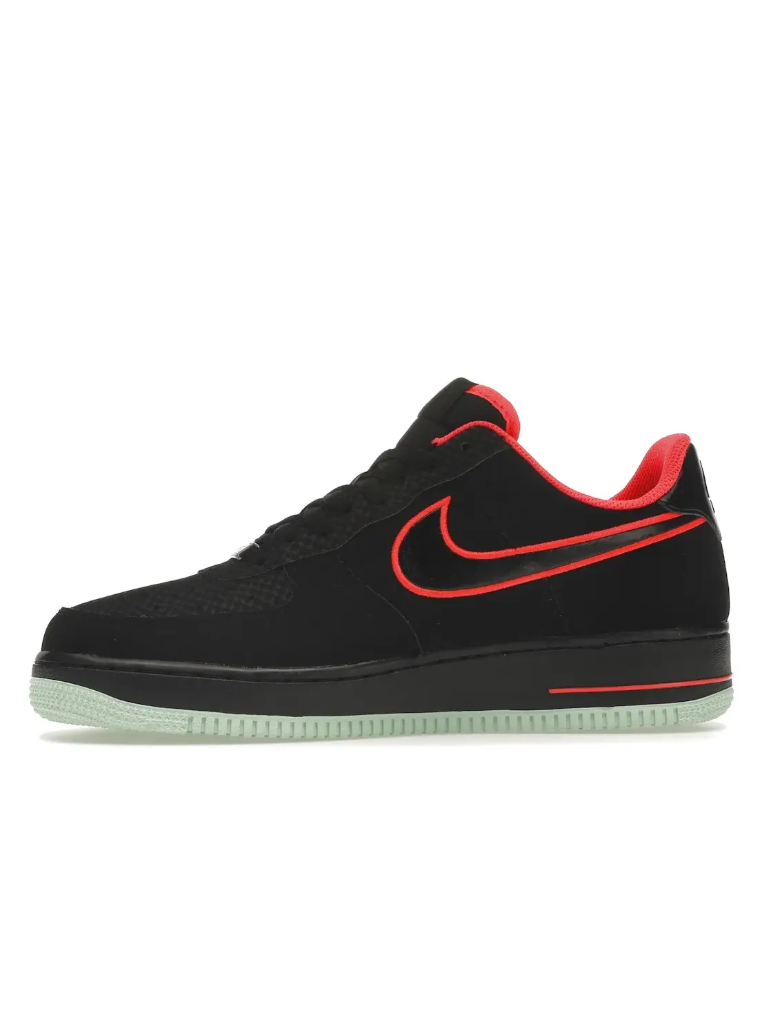 Мужские кроссовки Lifestyle Nike Air Force 1 Low — изображение 3 из 4, черный/черный--зеленый