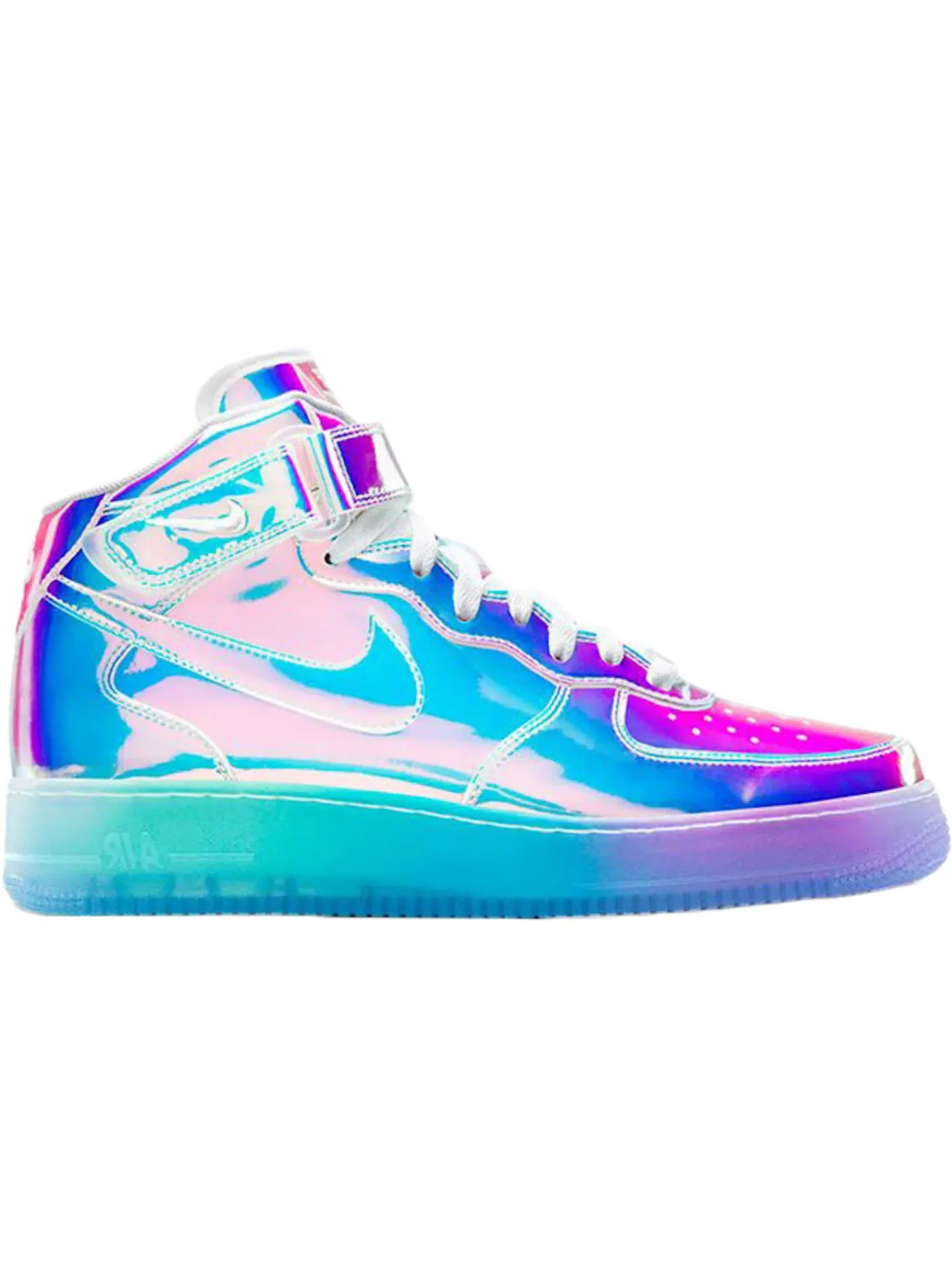 Мужские кроссовки Lifestyle Nike Air Force 1 Mid — изображение 1 из 1, мульти/синий/фиолетовый