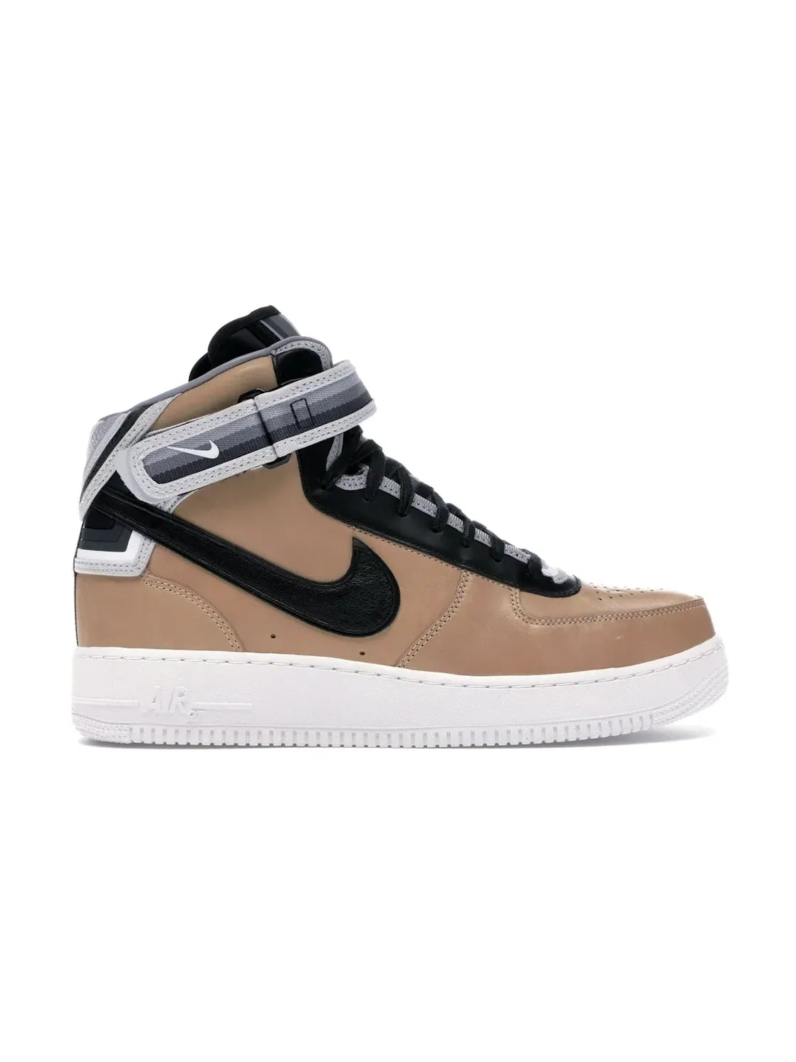 Мужские кроссовки Lifestyle Nike Air Force 1 Mid — изображение 1 из 4, бежевый/черный