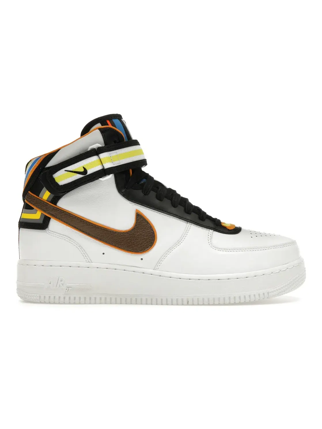 Мужские кроссовки Lifestyle Nike Air Force 1 Mid — изображение 1 из 4, белый/коричневый