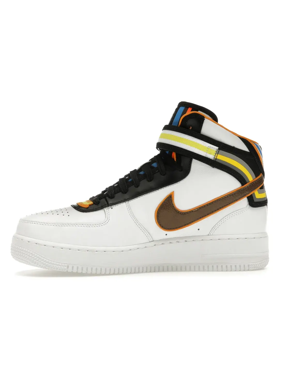 Мужские кроссовки Lifestyle Nike Air Force 1 Mid — изображение 3 из 4, белый/коричневый