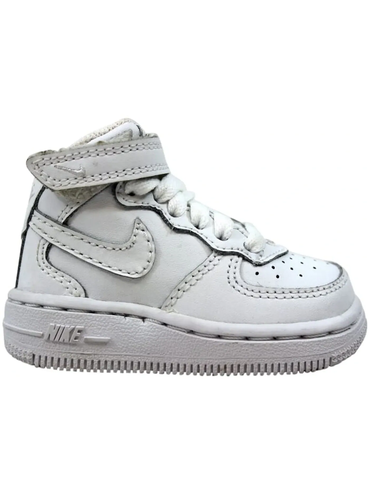 Детские кроссовки Lifestyle Nike Air Force 1 Mid — изображение 1 из 1, белый/белый
