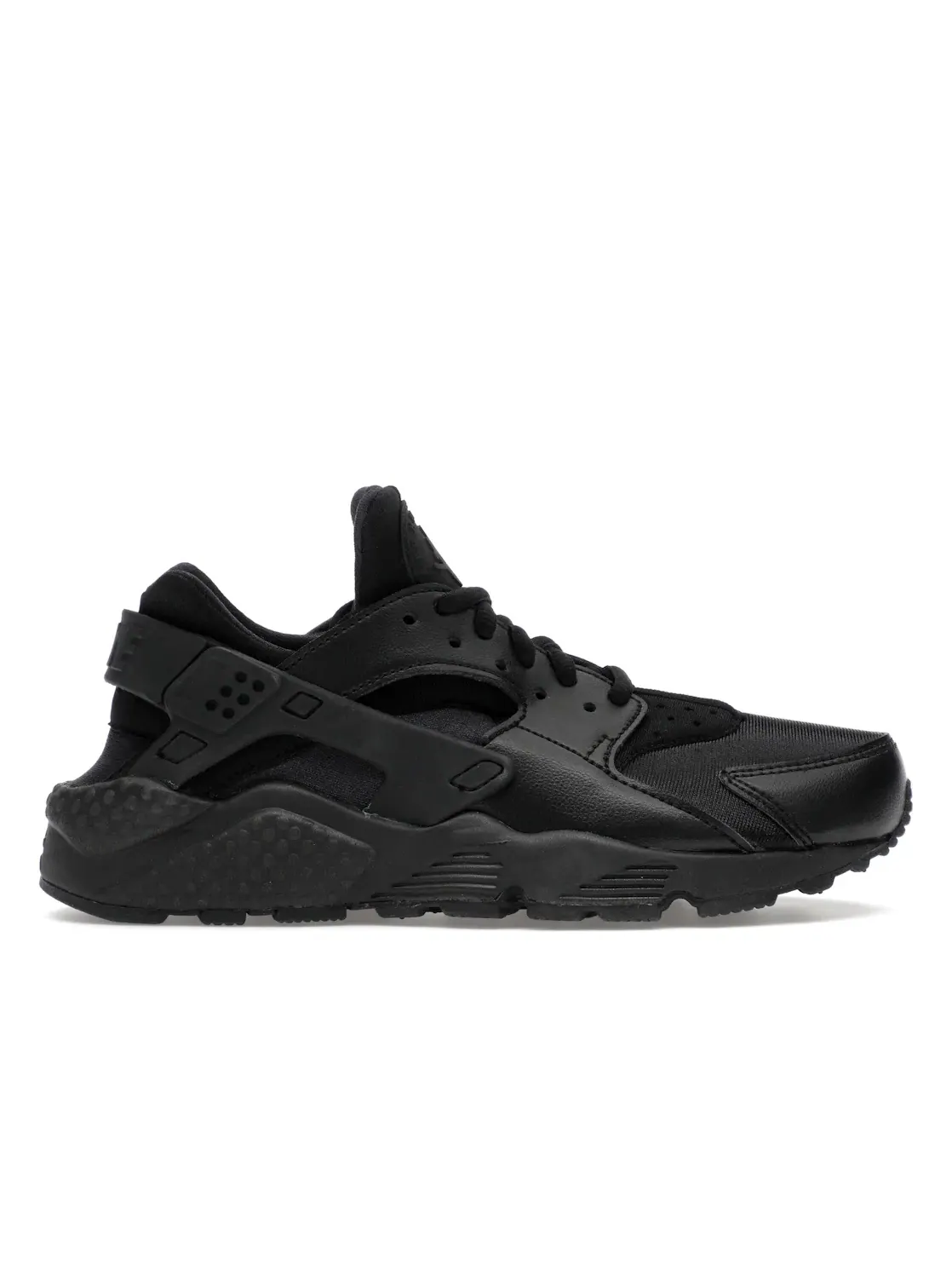 Женские кроссовки с контрастным дизайном Nike Air Huarache — изображение 1 из 4, черный/черный