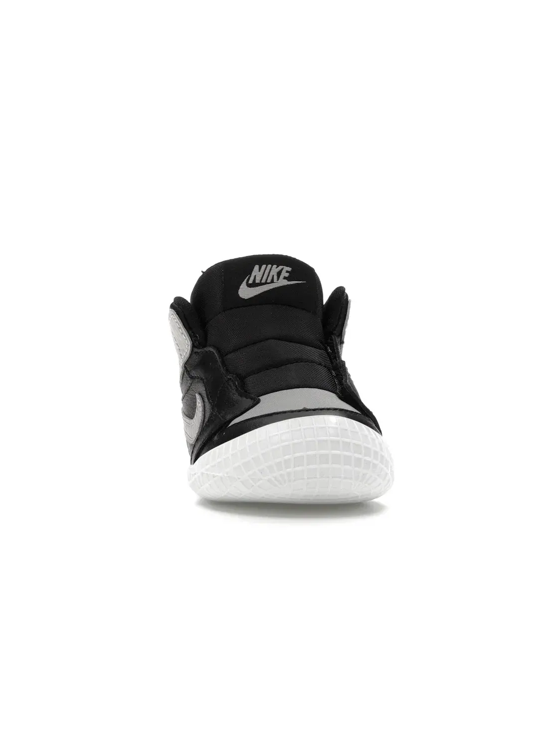 Детские кроссовки-пинетки с мягкой подошвой Jordan 1 Crib Bootie Jordan — изображение 2 из 4, черный/белый/серый