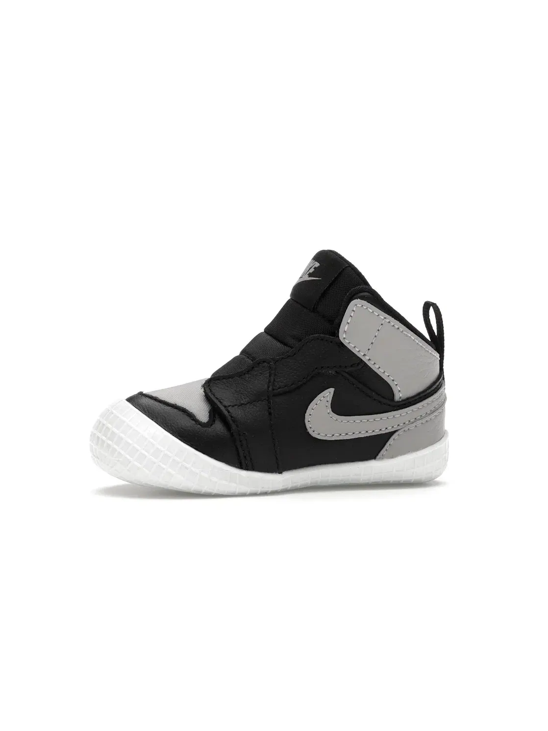 Детские кроссовки-пинетки с мягкой подошвой Jordan 1 Crib Bootie Jordan — изображение 3 из 4, черный/белый/серый
