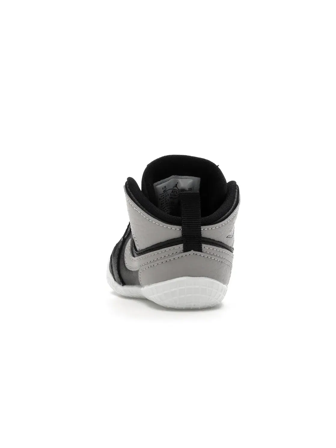 Детские кроссовки-пинетки с мягкой подошвой Jordan 1 Crib Bootie Jordan — изображение 4 из 4, черный/белый/серый