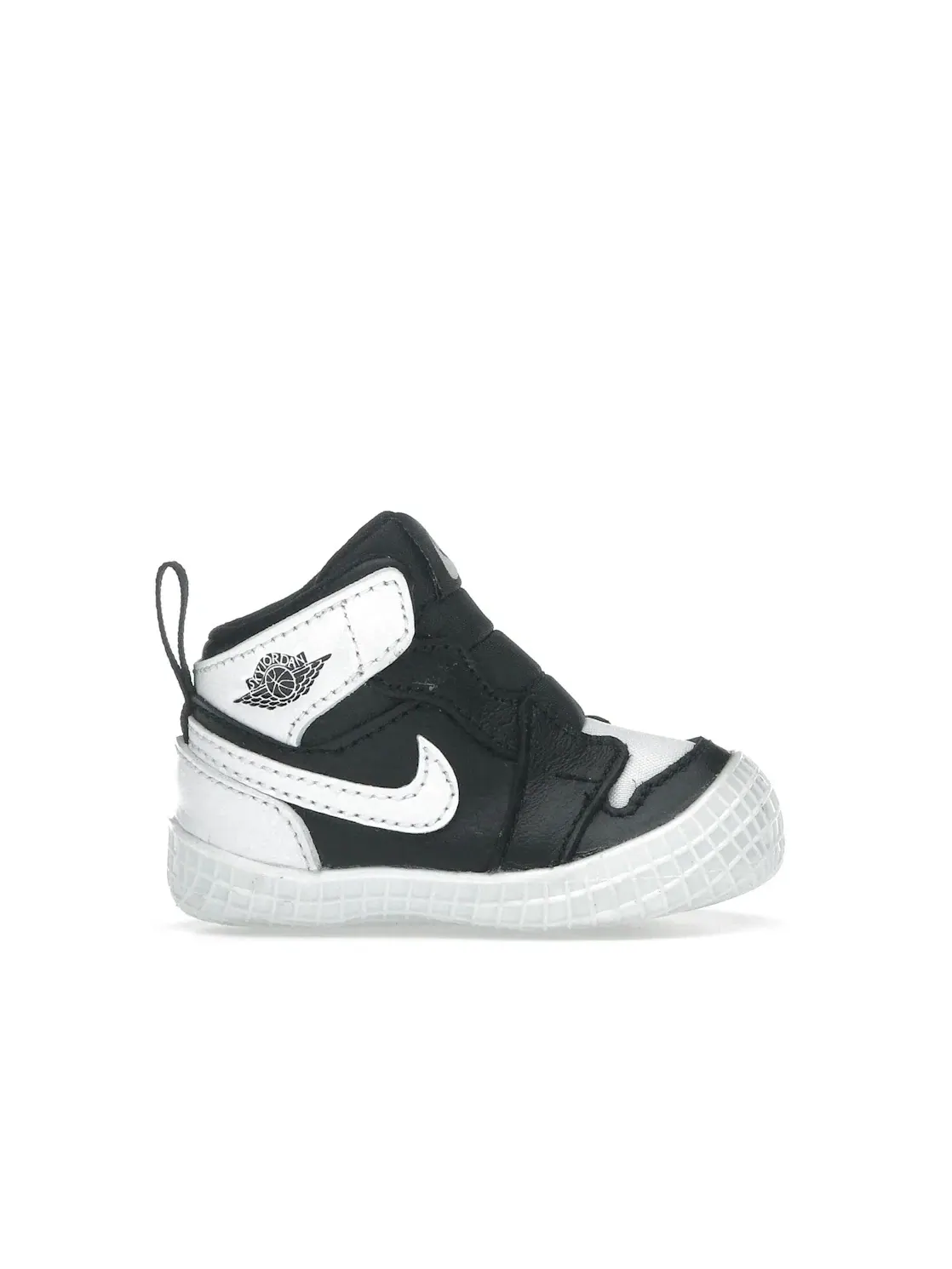 Детские кроссовки Lifestyle с принтом Jordan 1 Crib Bootie Jordan — изображение 1 из 4, черный/белый/белый
