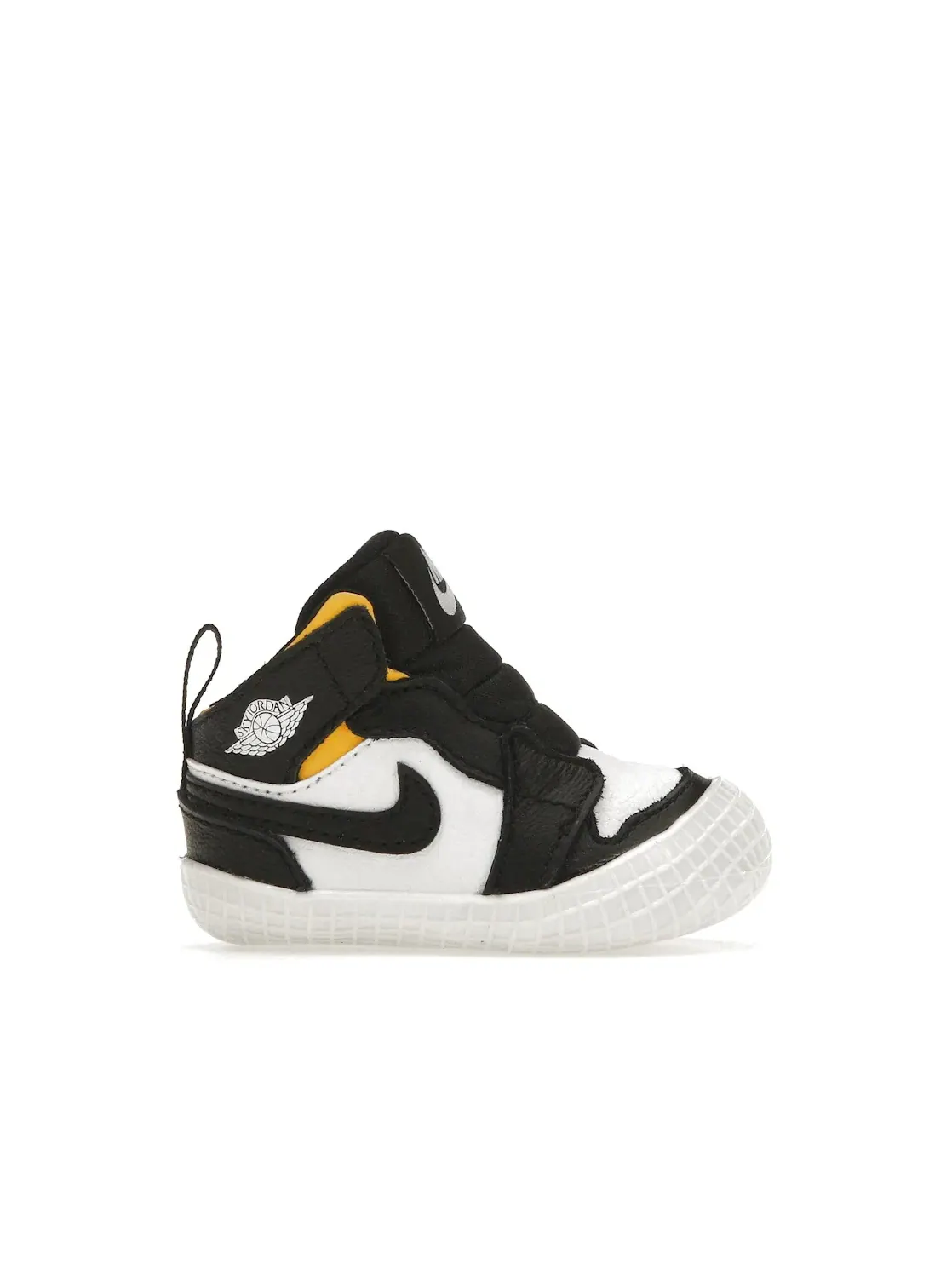 Детские кроссовки Lifestyle Jordan 1 Crib Bootie Jordan — изображение 1 из 4, черный/белый//черный
