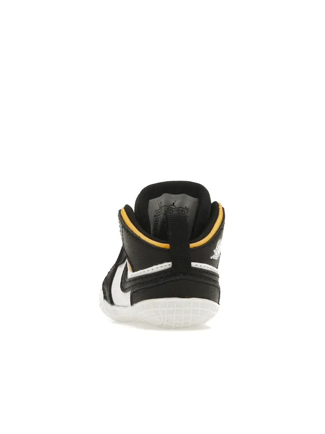 Детские кроссовки Lifestyle Jordan 1 Crib Bootie Jordan — изображение 4 из 4, черный/белый//черный