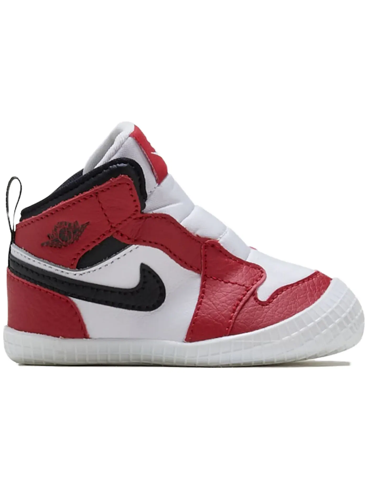 Детские пинетки-кроссовки с принтом Jordan 1 Crib Bootie Chicago — изображение 1 из 1, белый/красный-черный