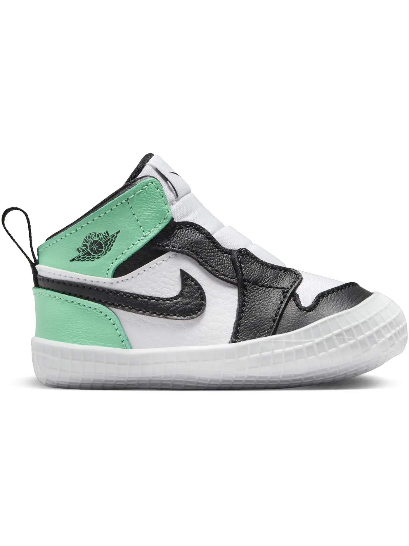 Детские кроссовки Lifestyle Jordan 1 Crib Bootie Jordan — изображение 1 из 1, белый зеленый черный