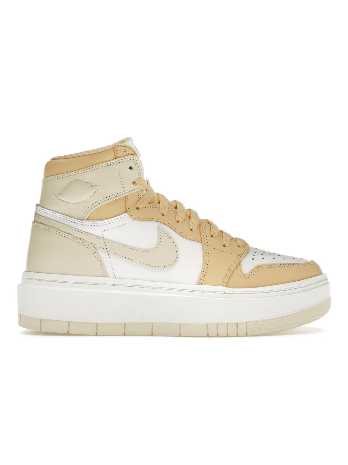 Женские кроссовки с высоким берцем Jordan 1 Elevate High Jordan — изображение 1 из 4, золотистый/белый